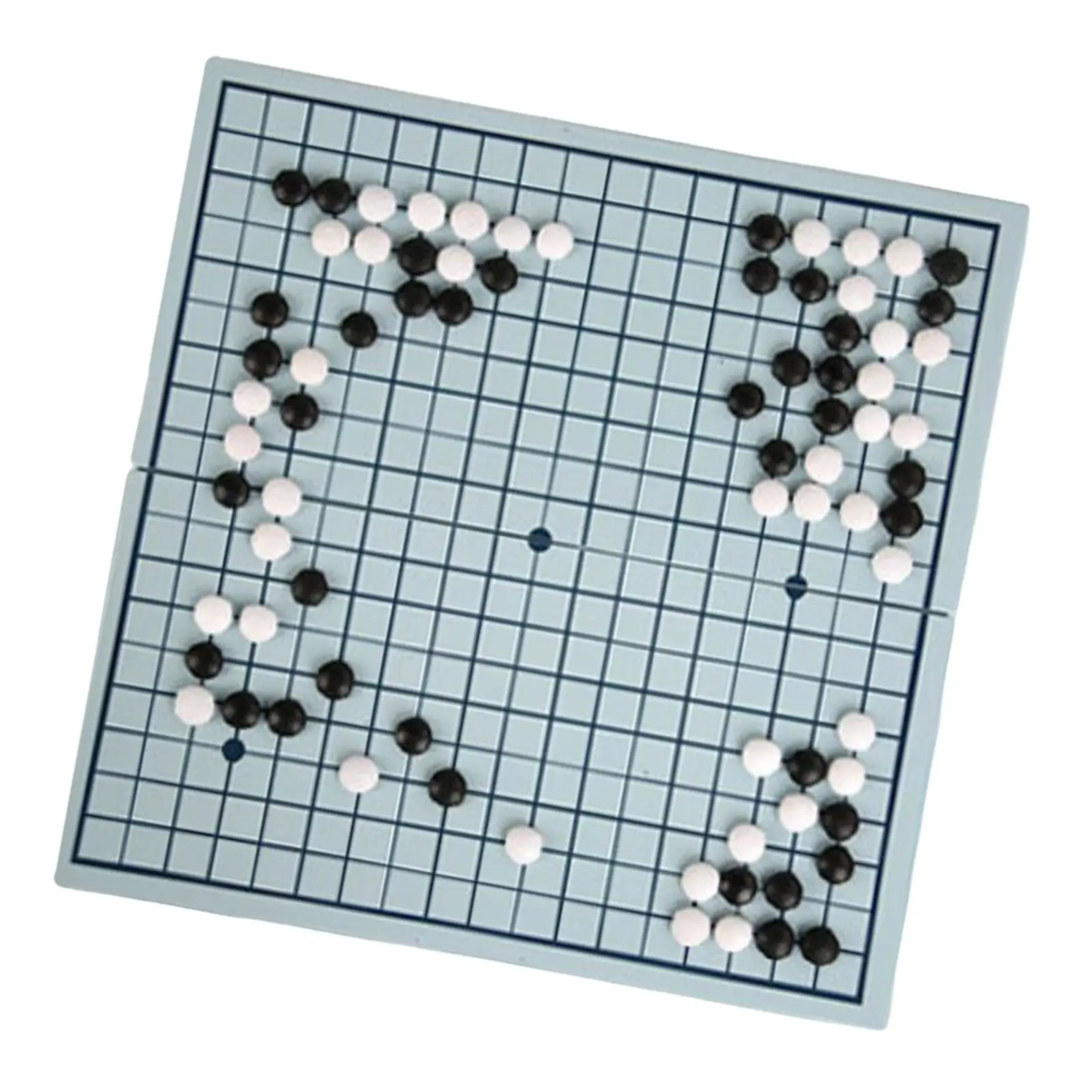 Traditional Go Set Foldable Board Classic Chinese Strategy Board Game for Two