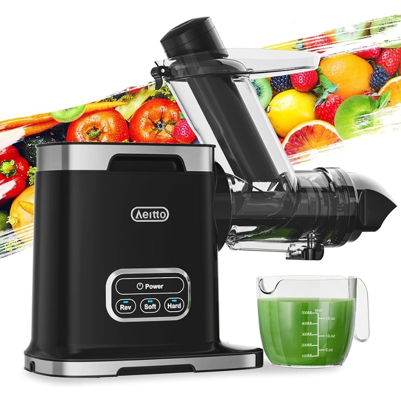 Title 1, Masticating Juicer Machines, 3.6 Inch Wide Chut...