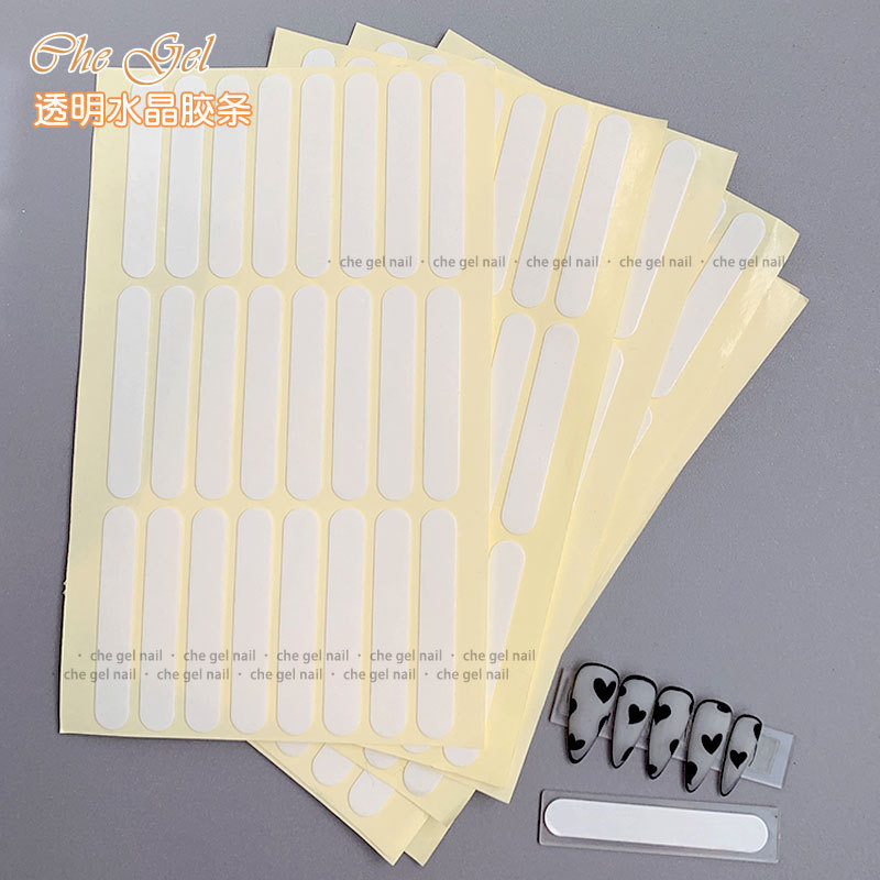 Best of 24Pcs / 1 Sheet Double-sided Nail Art Adhesive Glue For False Tips Nail Art Display Nail Stickers Strong Sticky Glue 2022 G1-1 Reviews & Tips