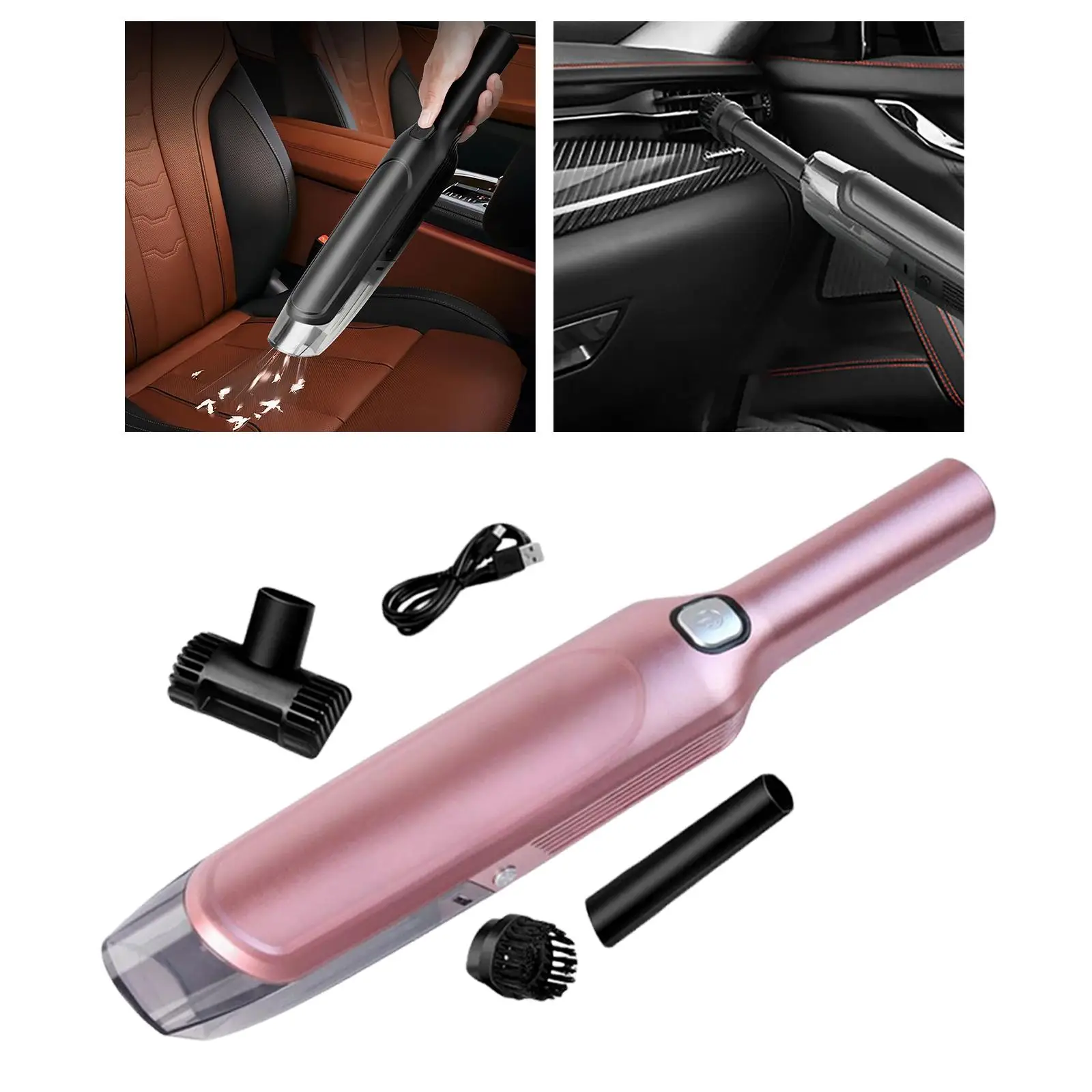 Cordless Car Vacuum Cleaner 8000PA Washable 4000mAh Battery Handheld Vacuum for Car Crevices Appliance USB Rechargeable