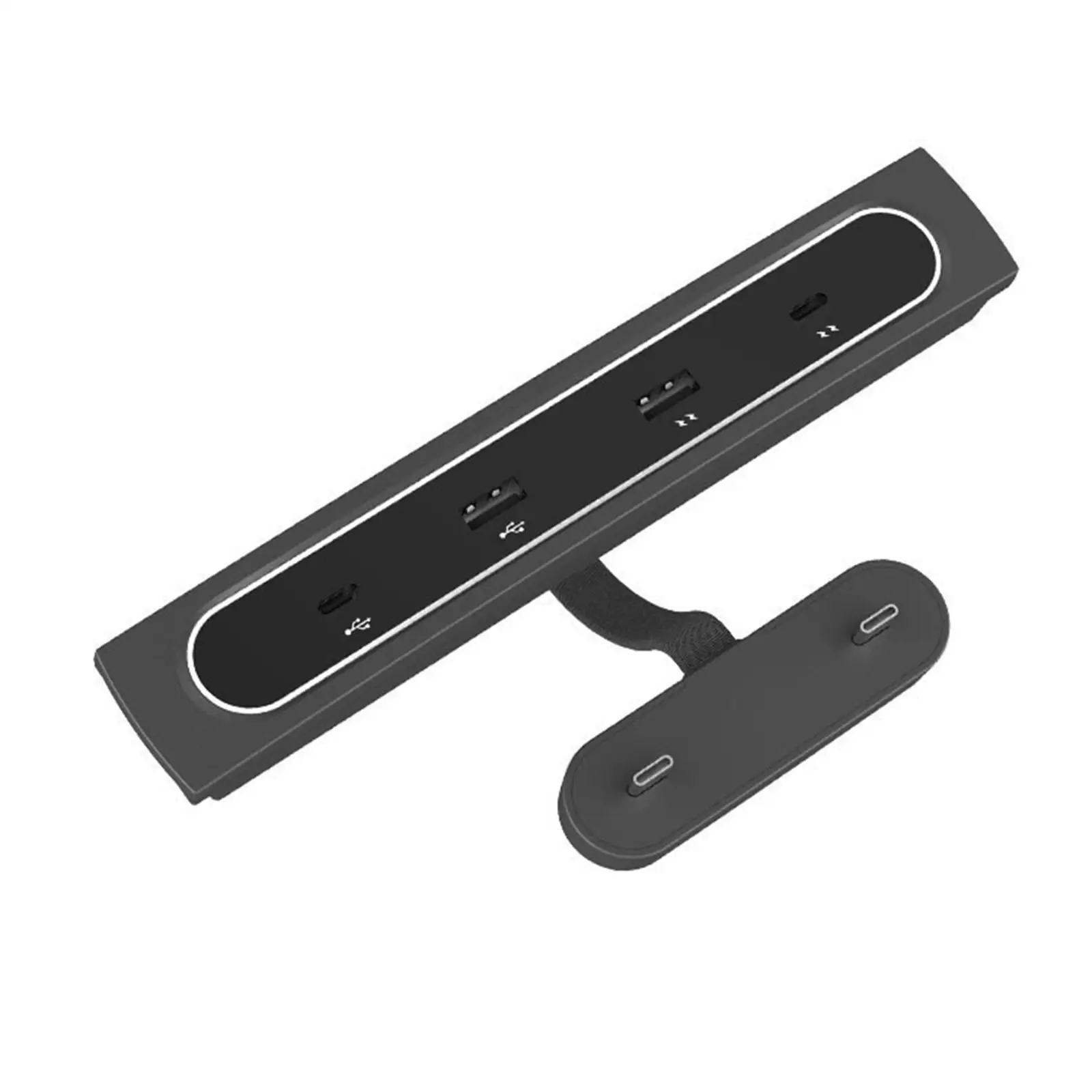 USB C Hub Adapter Accessories 4 Ports Professional Fits for Tesla Model 3 Model Y 2021