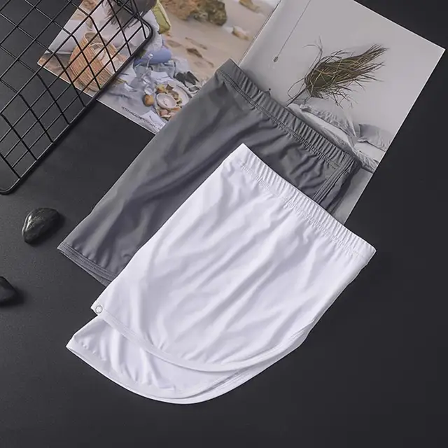 Aro Pants Detachable Bugle Pouch Panties for Men Loose Low Rise Lining  Boxer Short Ice Silk Underwear Man Lingerie Ropa Interior - AliExpress