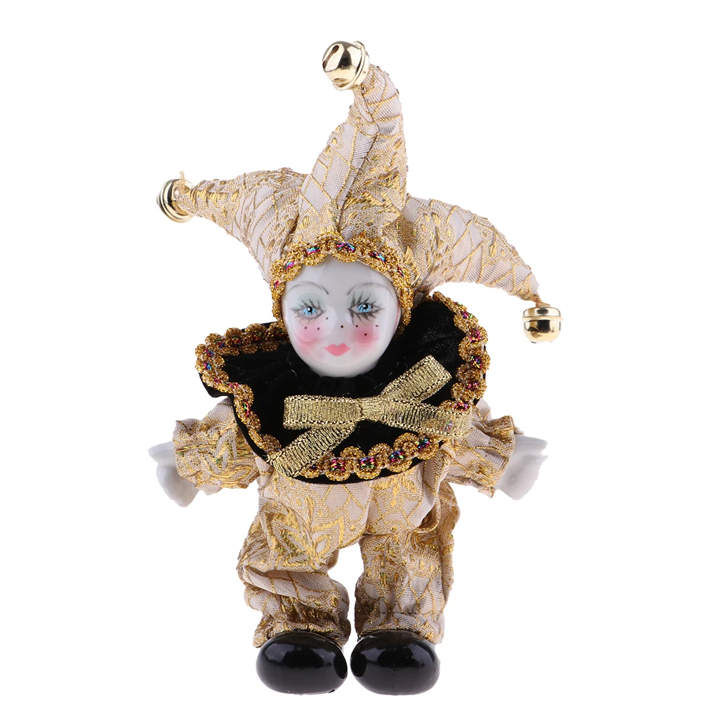 5inch Porcelain Italian Triangel Doll for Valentine Christmas Gift Golden