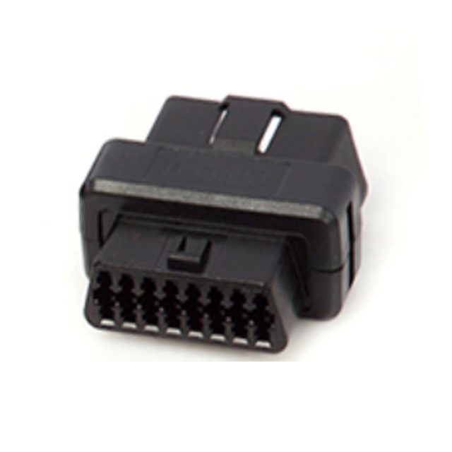 Connecteur Femelle OBD2 16 Broches - Pour Diagnostic Auto - Avec 16 Bornes Et Clips De Fixation