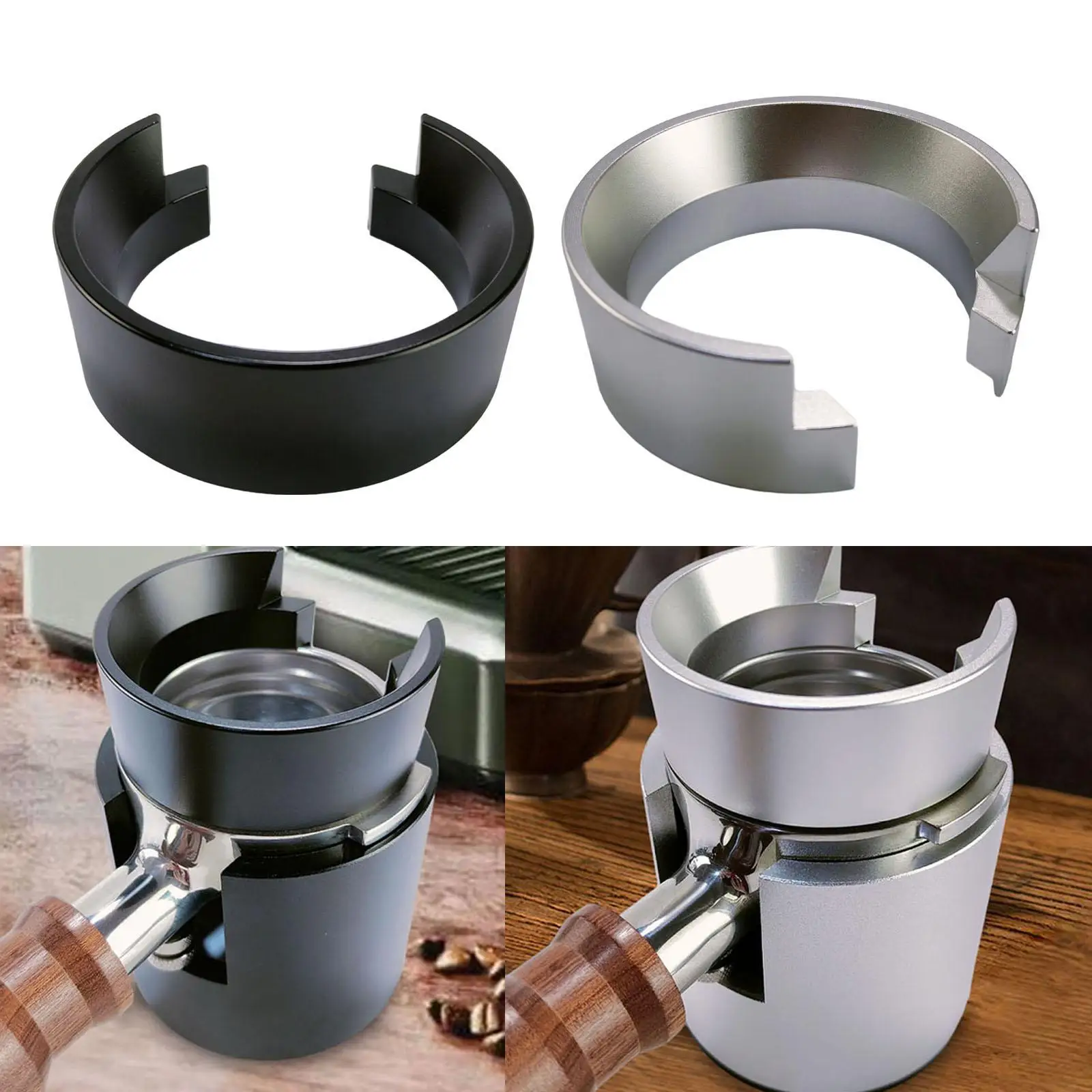 58mm Espresso Coffee Dosing Rings Dosing Funnel Easy to Clean Replacement Kitchen Accessory for Shop Party Bar Kitchen Home