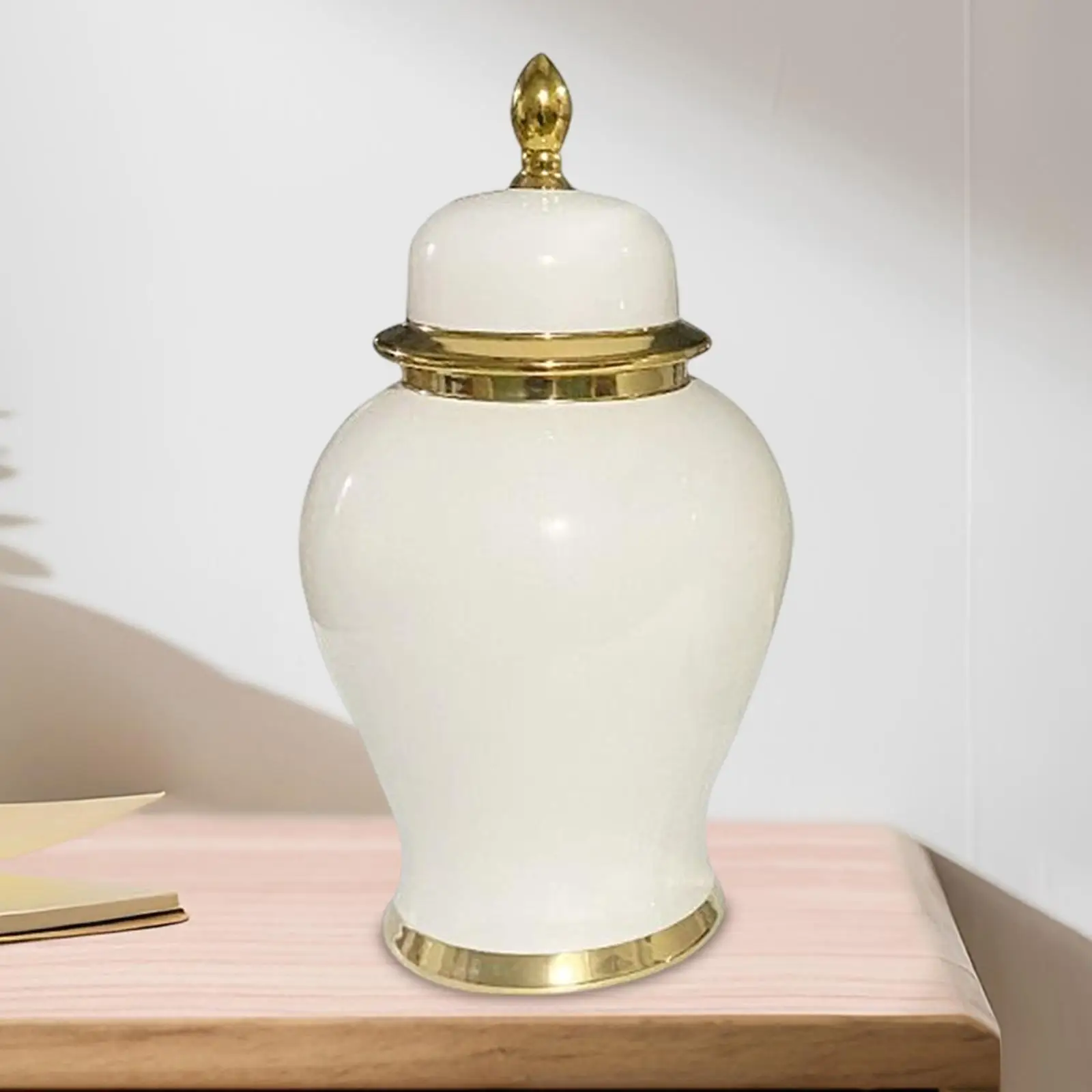Porcelain Ginger Jar Storage Tank Table Centerpieces Arrangement Floral Ceramic