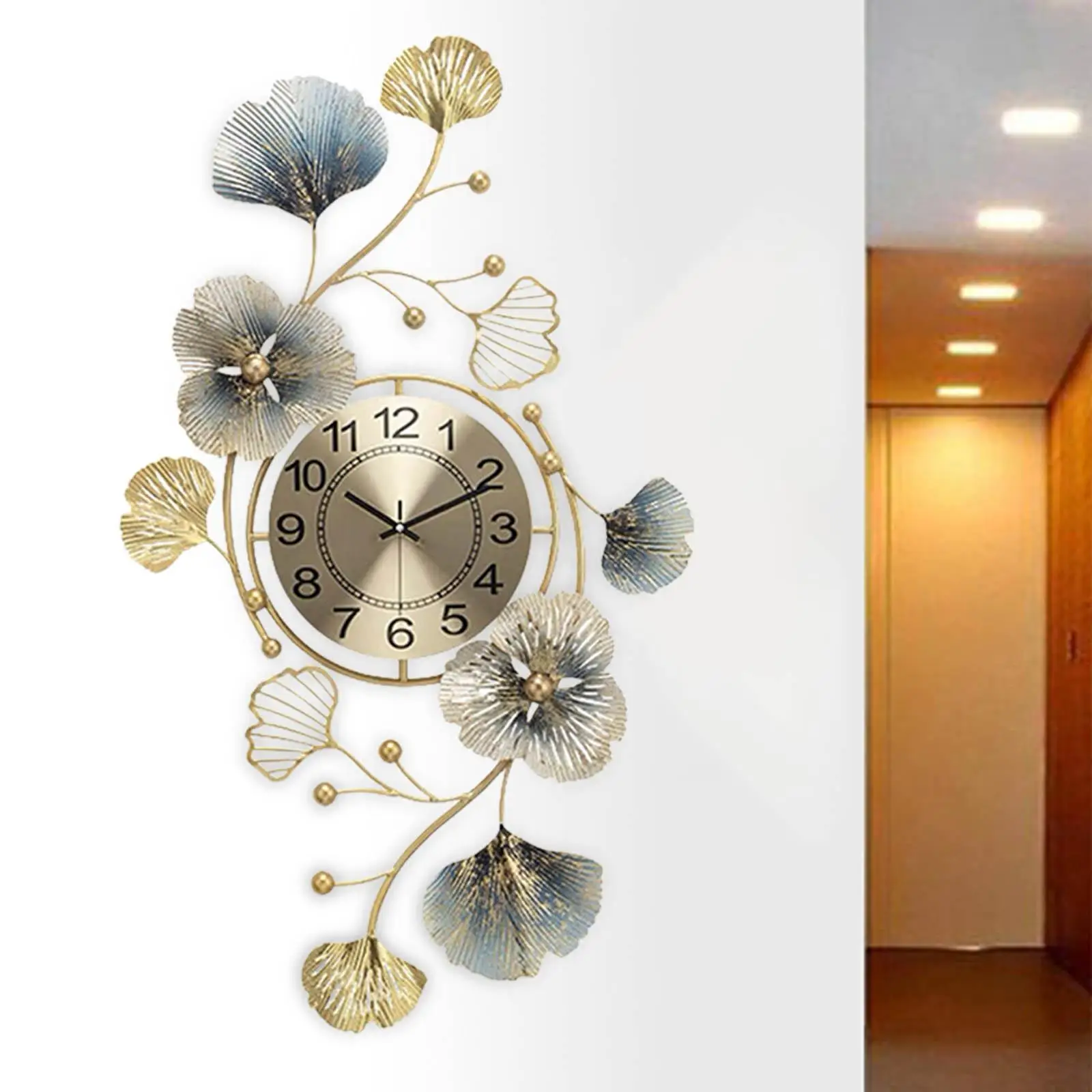 Metal Wall Clock Living Room Light Luxury Home Decoration Iron Wall Watch Fashion Creative Nordic Minimalist Hanging Clock
