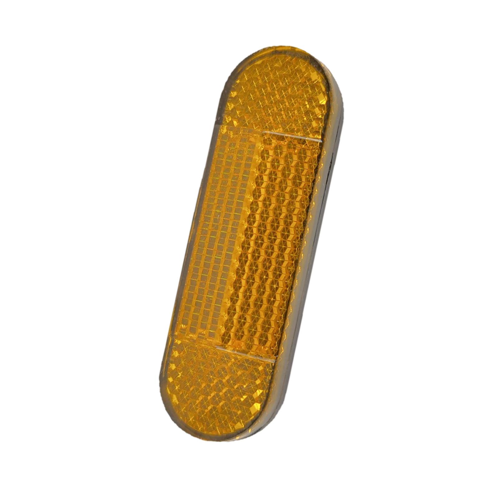 Orange Oval Reflector for Electric Scooter  Universal Reflective Tube