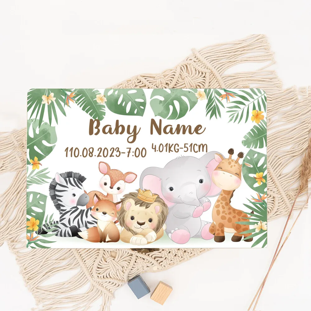 bebês Caixa animal floresta personalizada Presente do