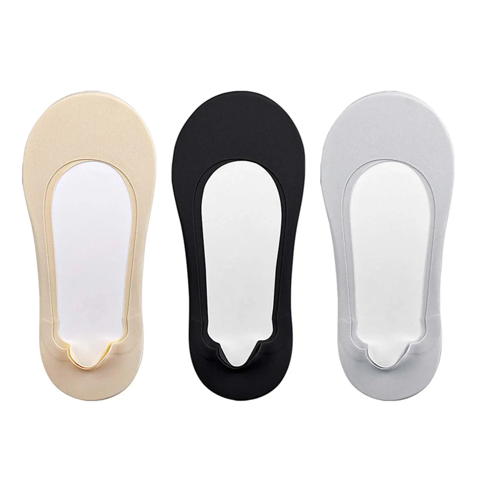 1 Pair No Show Socks Soft Toe Non Slip Breathable Casual Socks Womens Invisible Socks for Flats Sneakers Unisex Men Ladies