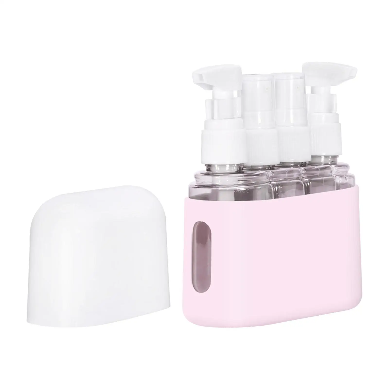 4Pcs Travel Spray Bottle 50ml Portable Travel Size Perfume Spray Bottle Empty for Cream Foam Soap Cosmetics Body Wash Toiletries