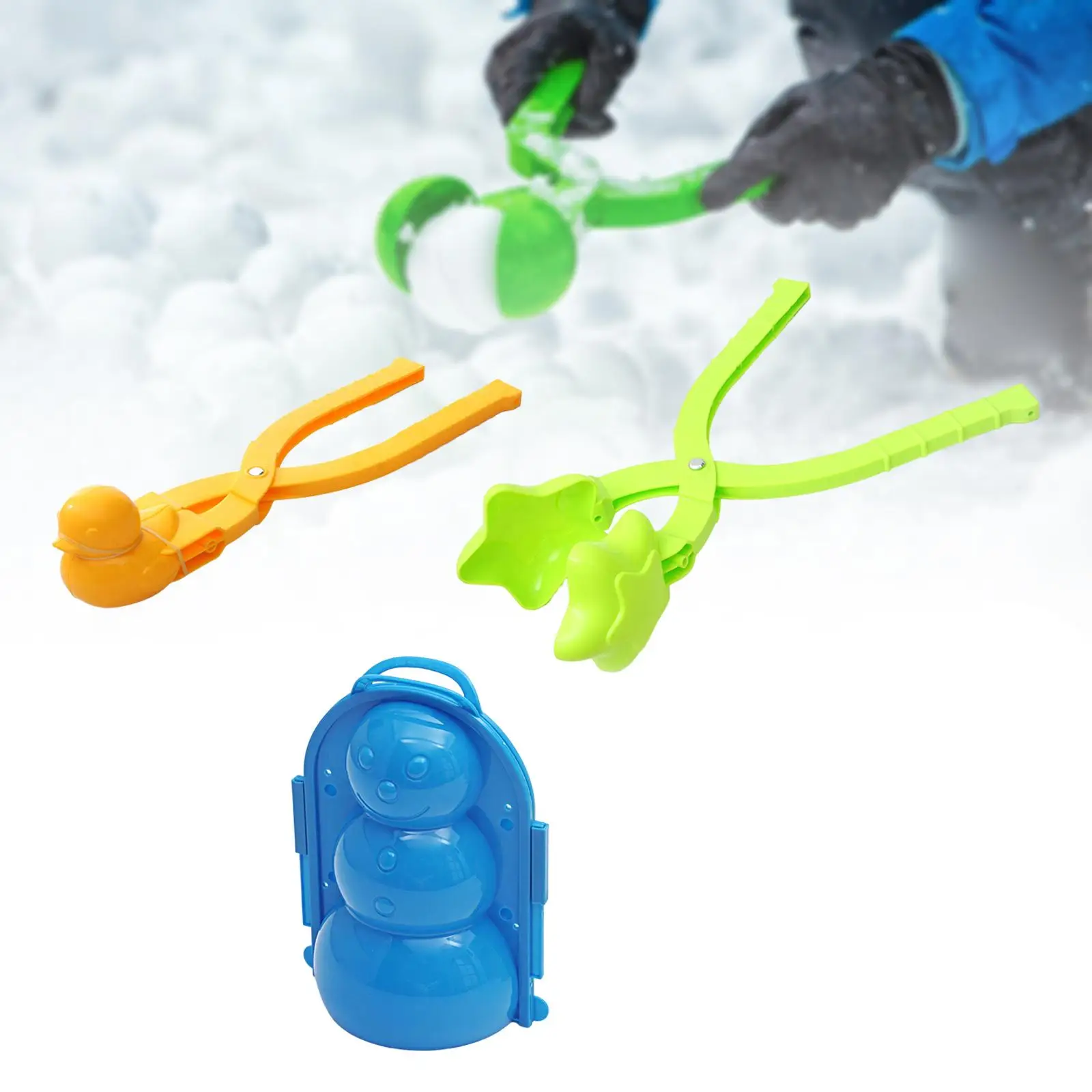 Adorable Snowball Clip Multipurpose Interactive Toy Snow Ball Making Tools for Travel Outdoor Games Holiday Girls Boys