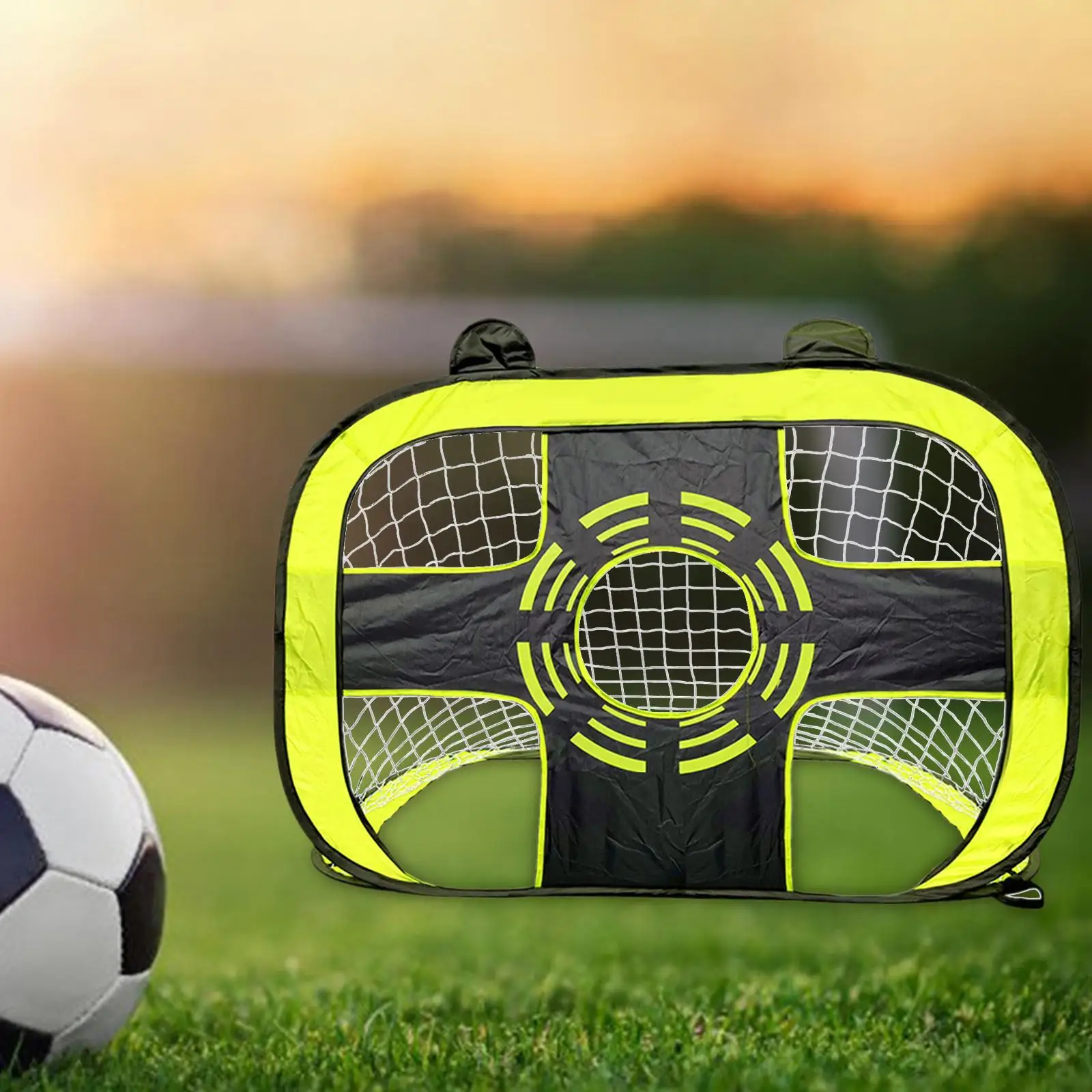 Kids Soccer Goal Pop up Foldable Children Football Toys Gift Lawn Activities Kick Trainer Easy Assembly for Kids Games Backyard