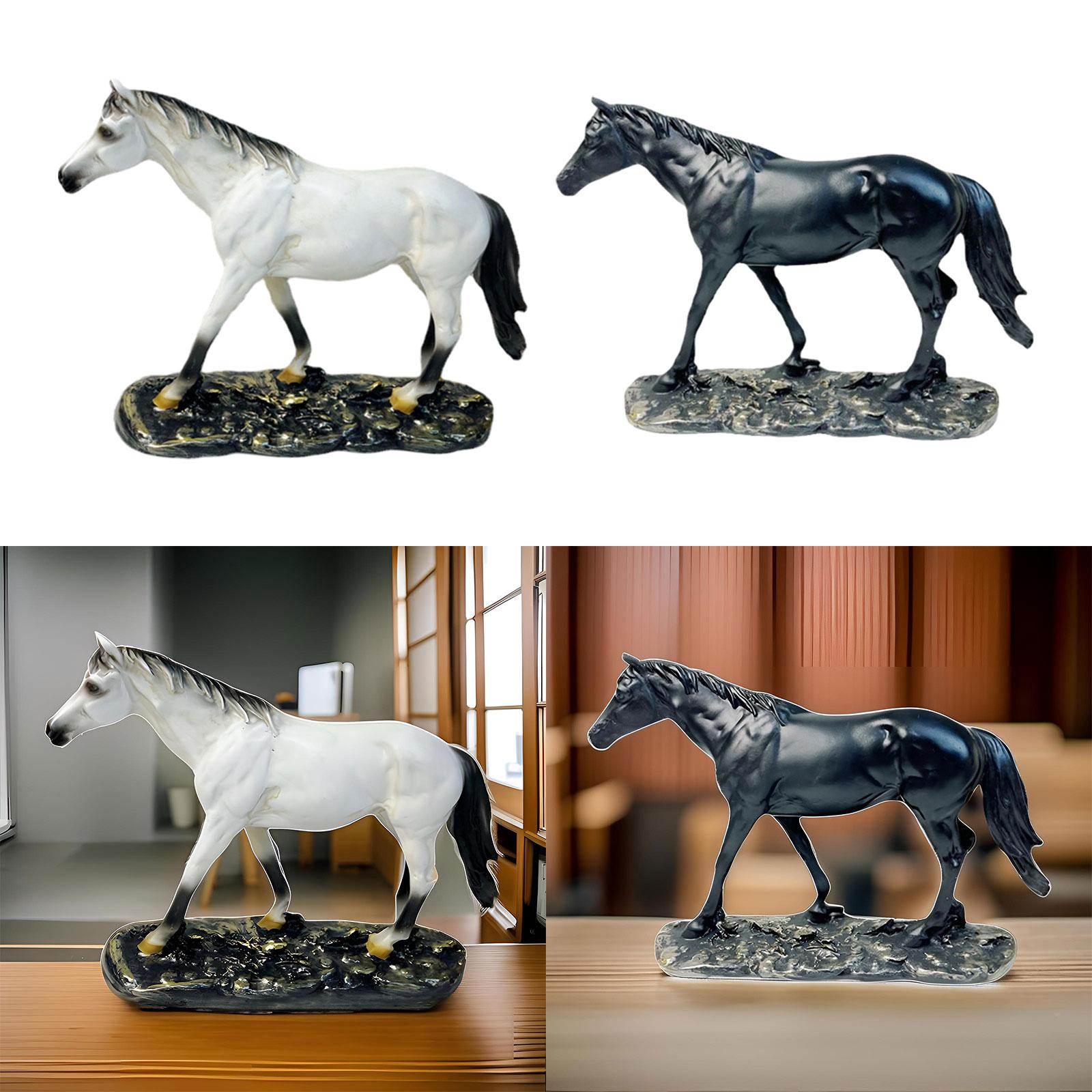 Horse Figurines Decor Home Decorations Tabletop Ornaments Horse Statue Decoration for Hotel Holiday Office Store Housewarming