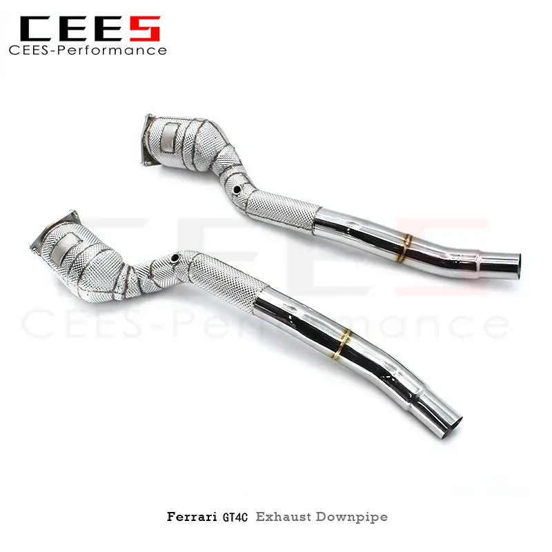 Detalle del downpipe y sus uniones