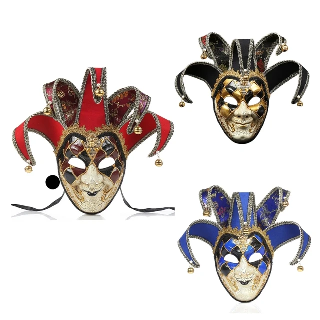Amosfun Máscara veneciana retro para mascarada, máscaras para hombres,  máscara de cumpleaños, máscaras de Mardi Gras, máscaras de baile de noche