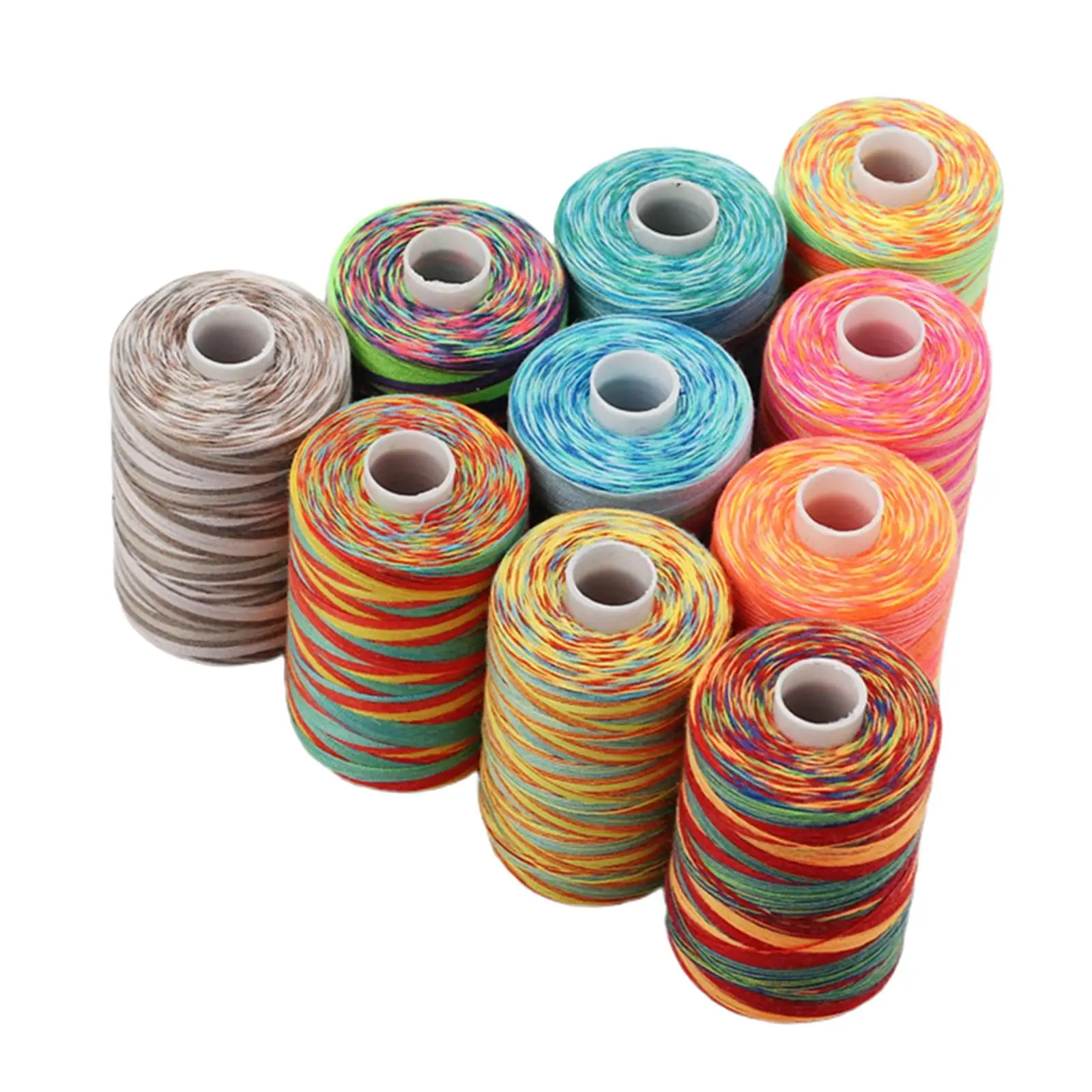 10x High Tenacity Sewing Thread Embroidery Machine Thread Thread Kit Polyester Sewing Thread for Crocheting Quilting Patchwork
