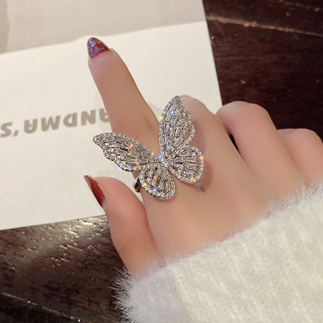 2022 New Black Tai Chi Butterfly Flower Pin Women Rings Set Drop Oil Enamel  Ring Female _ - AliExpress Mobile