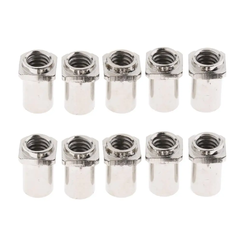 10x Swivel Nuts for Tom Lug Metal for Tom Floor Drum Spare Parts