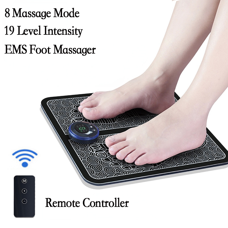 Best of Remote EMS Foot Massager Pad Portable Electric Muscle Stimulation Massage Mat Improve Blood Circulation Relief Pain Relax Feet Reviews & Tips