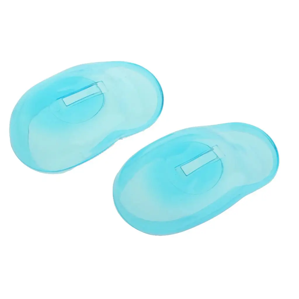 1 Pair  Reuseable Ear Protectors Waterproof Ear Covers for Hair Dyeing Coloring, Shower, Bathing