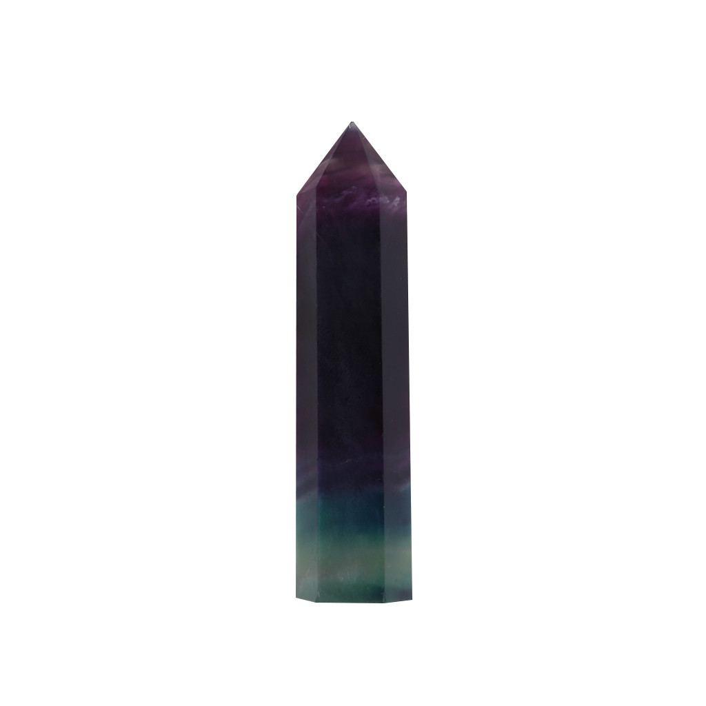 Natural Fluorite Crystal Colorful Striped Fluorite 4-7CM Quartz Crystal Stone Point Healing Hexagonal Wand Treatment Stone 8 S7b72bbd6eb6148dd9b4249d2d029d67dI
