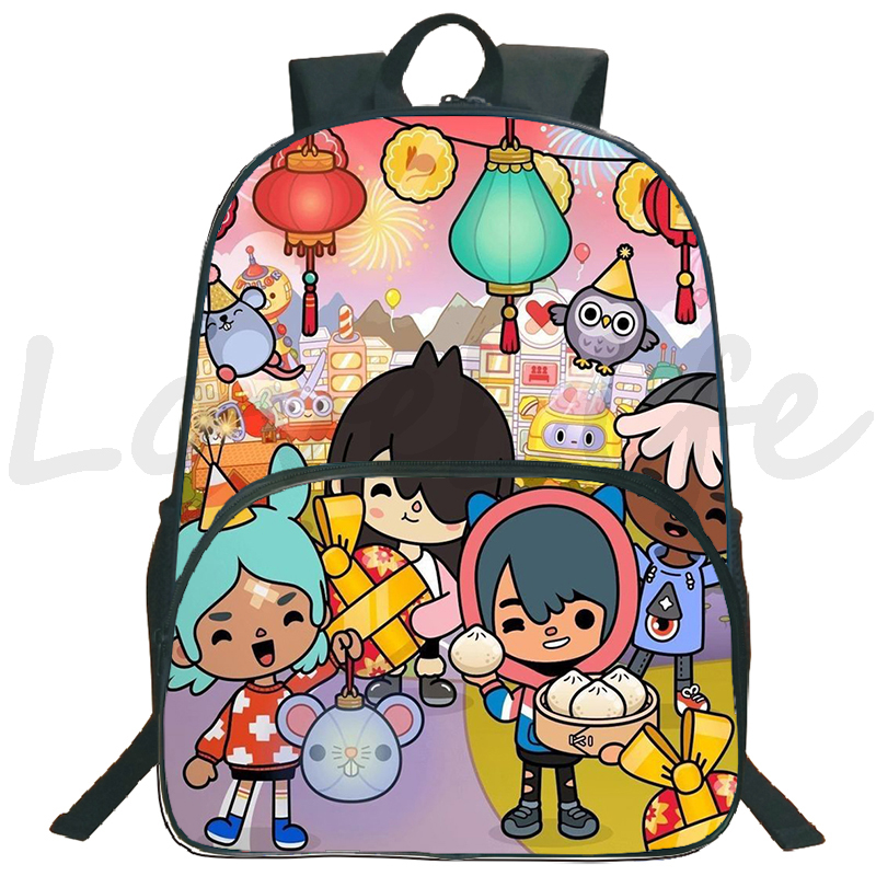 mochilas meninos meninas anime adolescentes mochila toca