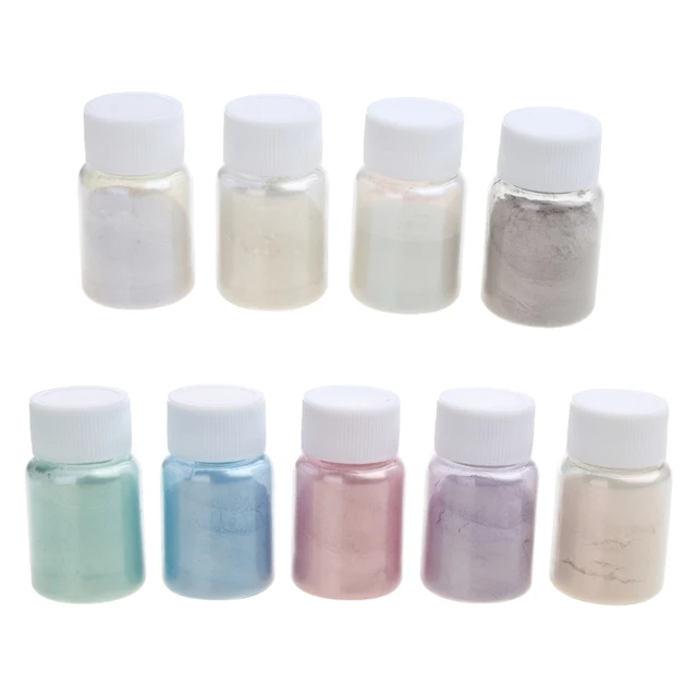 Tinte de resina epoxi, polvo de mica, 18 pigmentos naturales en polvo,  tinte de jabón, suministros para fabricación de jabón de manos, sombra de  ojos