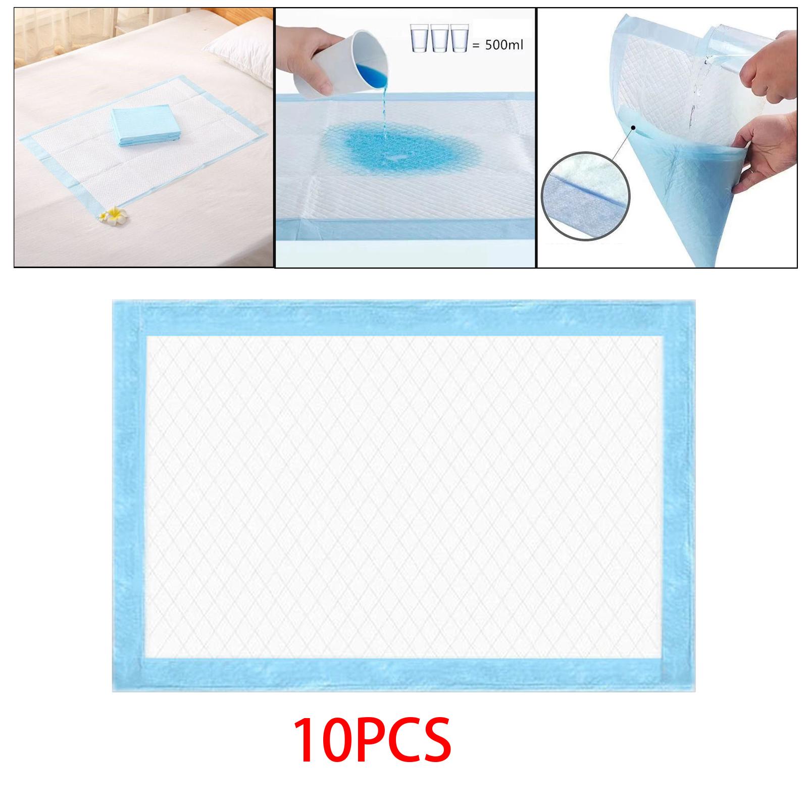 10Pcs Disposable Bed Pads, Nursing Pads High Absorbency Bed Protector for Elderly Pets