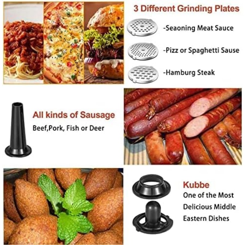 Title 13, Meat Grinder Electric AAOBOSI Heavy Duty Meat M...