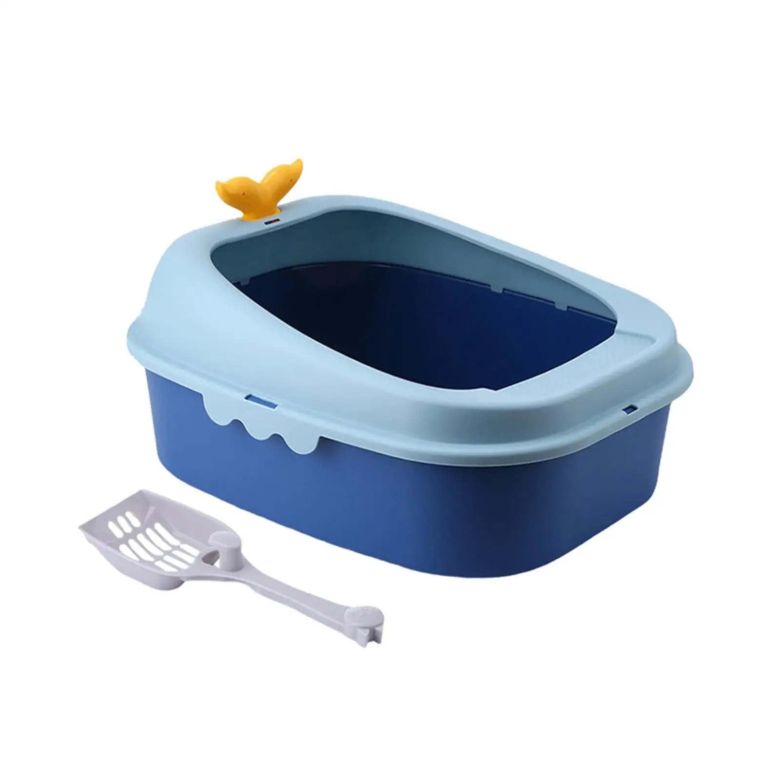 Kitten Toilet Open Top Pet Litter Tray PP Cat Litter Tray for Cats Kittens