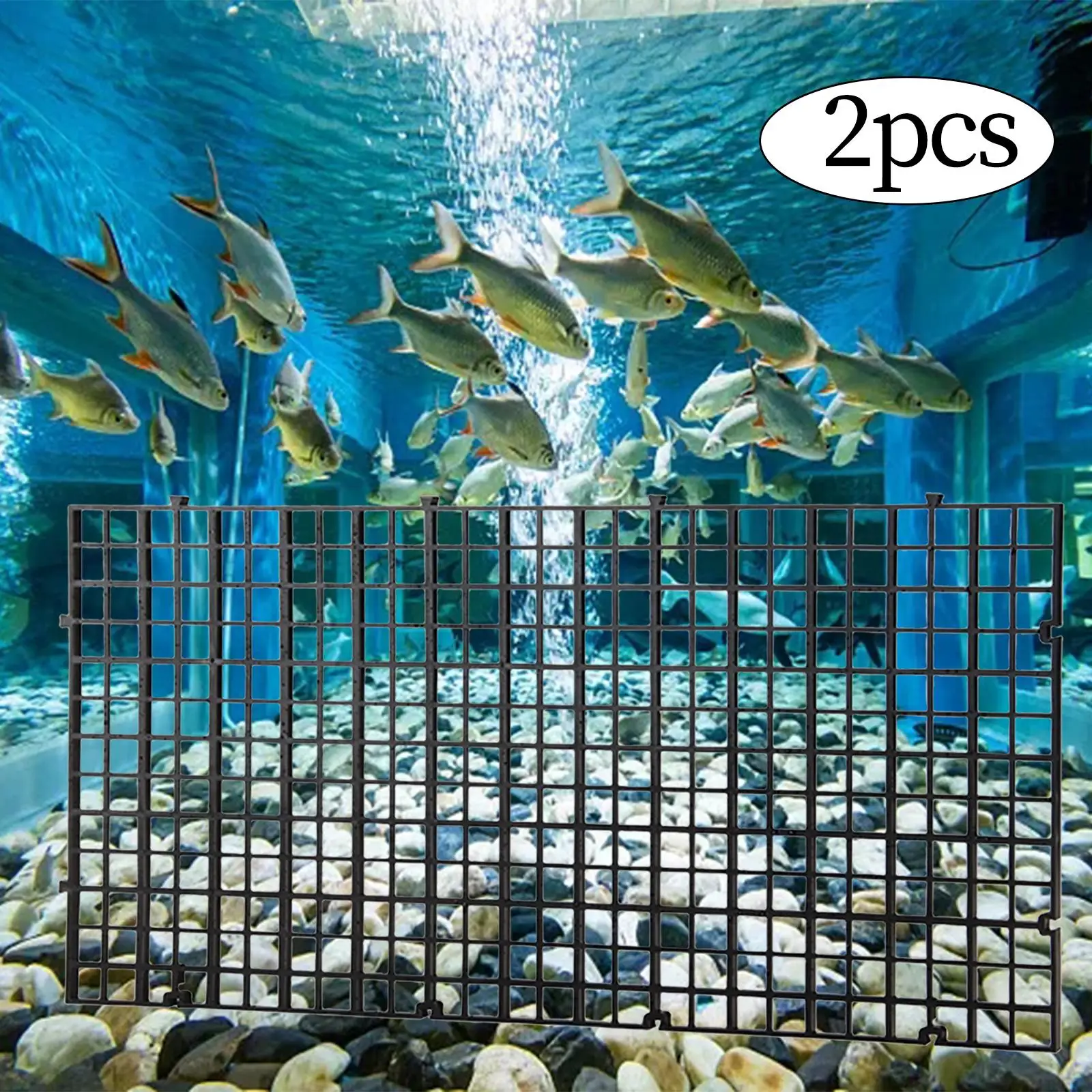 2x Fish Tank Bottom Filter Plate Aquarium Divider Panel Separator Large Aquarium Bottom Divider for Breeding Box Mixed Breeding