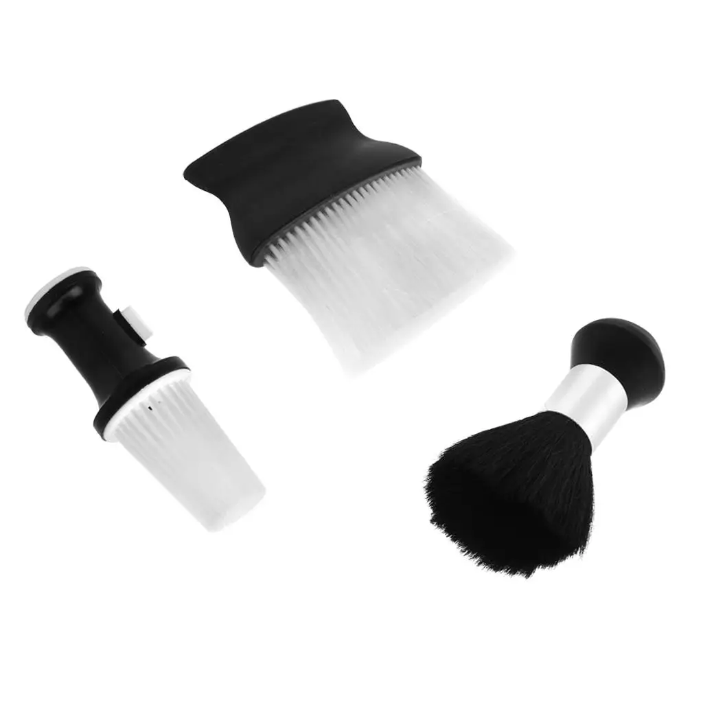 3pcs Fashion Hairdressing  Barbers Salon Hair Cut Neck Duster Brush