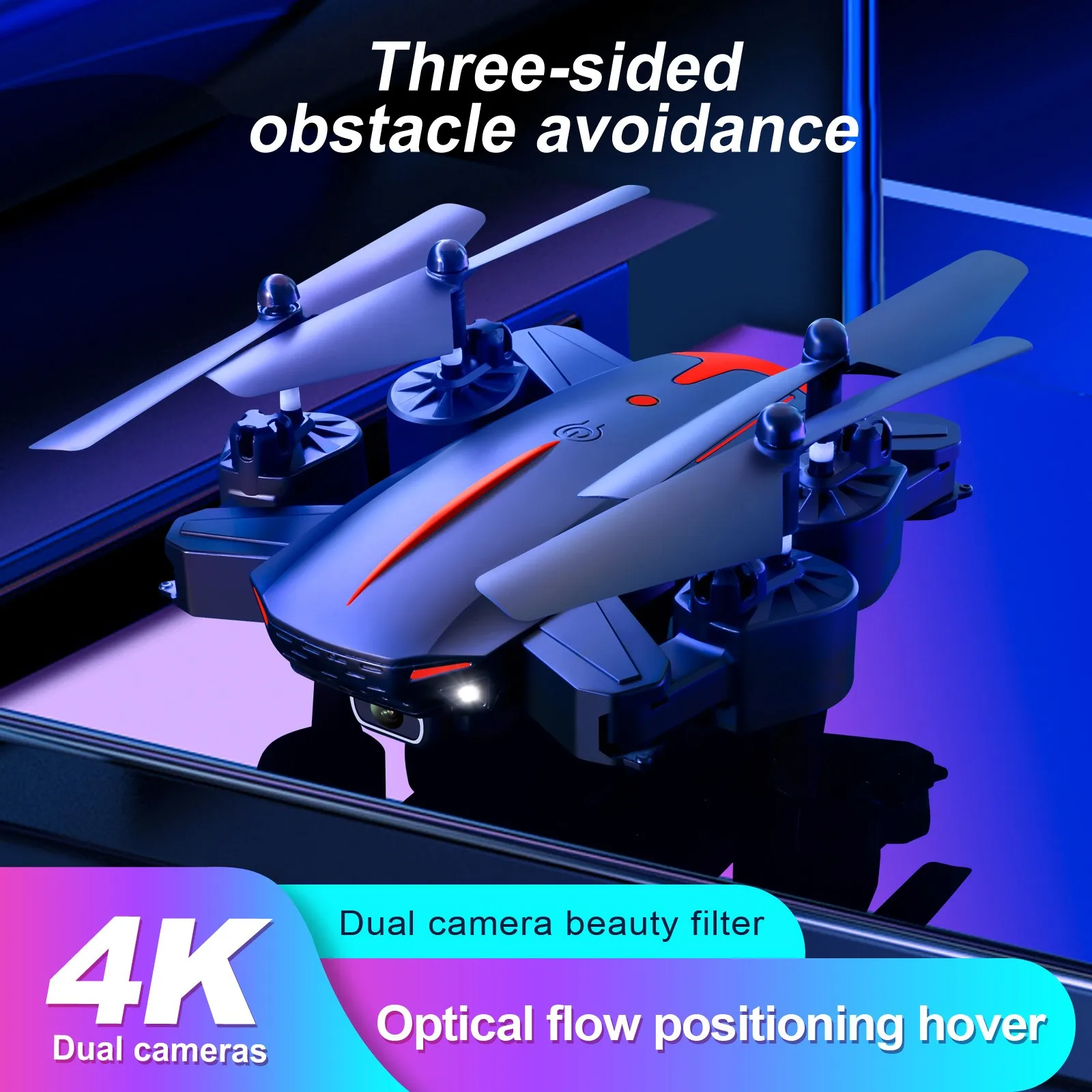 KY605 Pro Drone With 4K Dual HD Camera Aerial Photography Quadcopter Professional Wifi FPV Helicopter Rc Drone Toys Kid Gift quadcopter remote