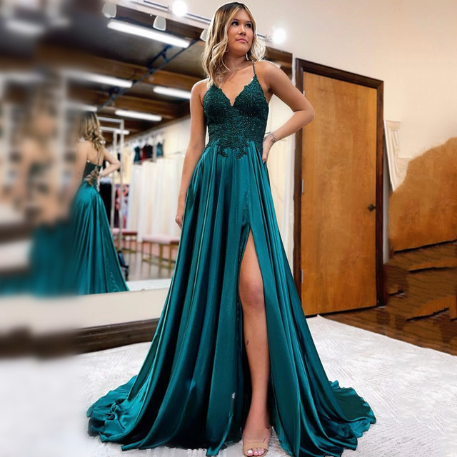 Vestidos de noite longos femininos, vestido de baile, vestidos elegantes,  robe formal, ocasião adequada, festa de casamento, noite, luxo, pedido -  AliExpress