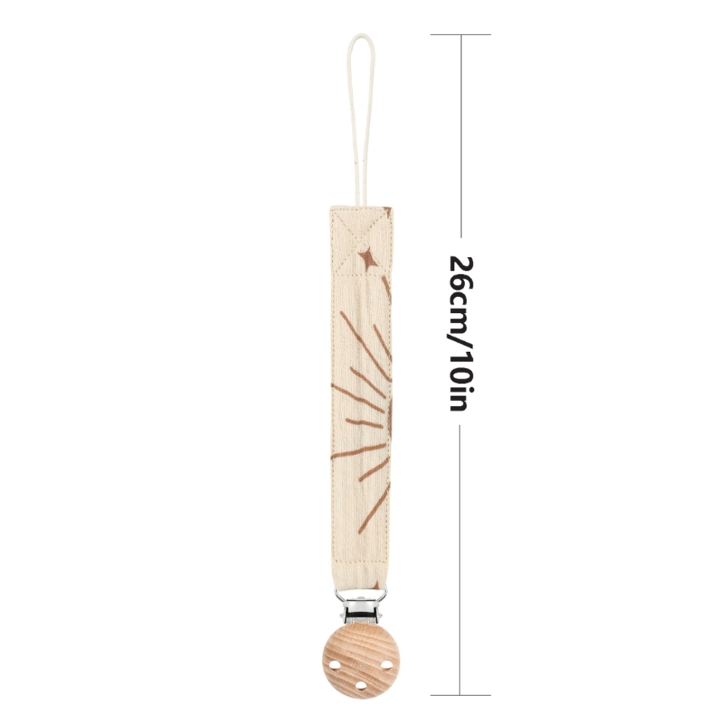 Baby Schnuller Clip Anti-Drop Baumwolle Seil Beißring Clip Schnuller Kette Säugling Geschenk a2ub – Detail 5