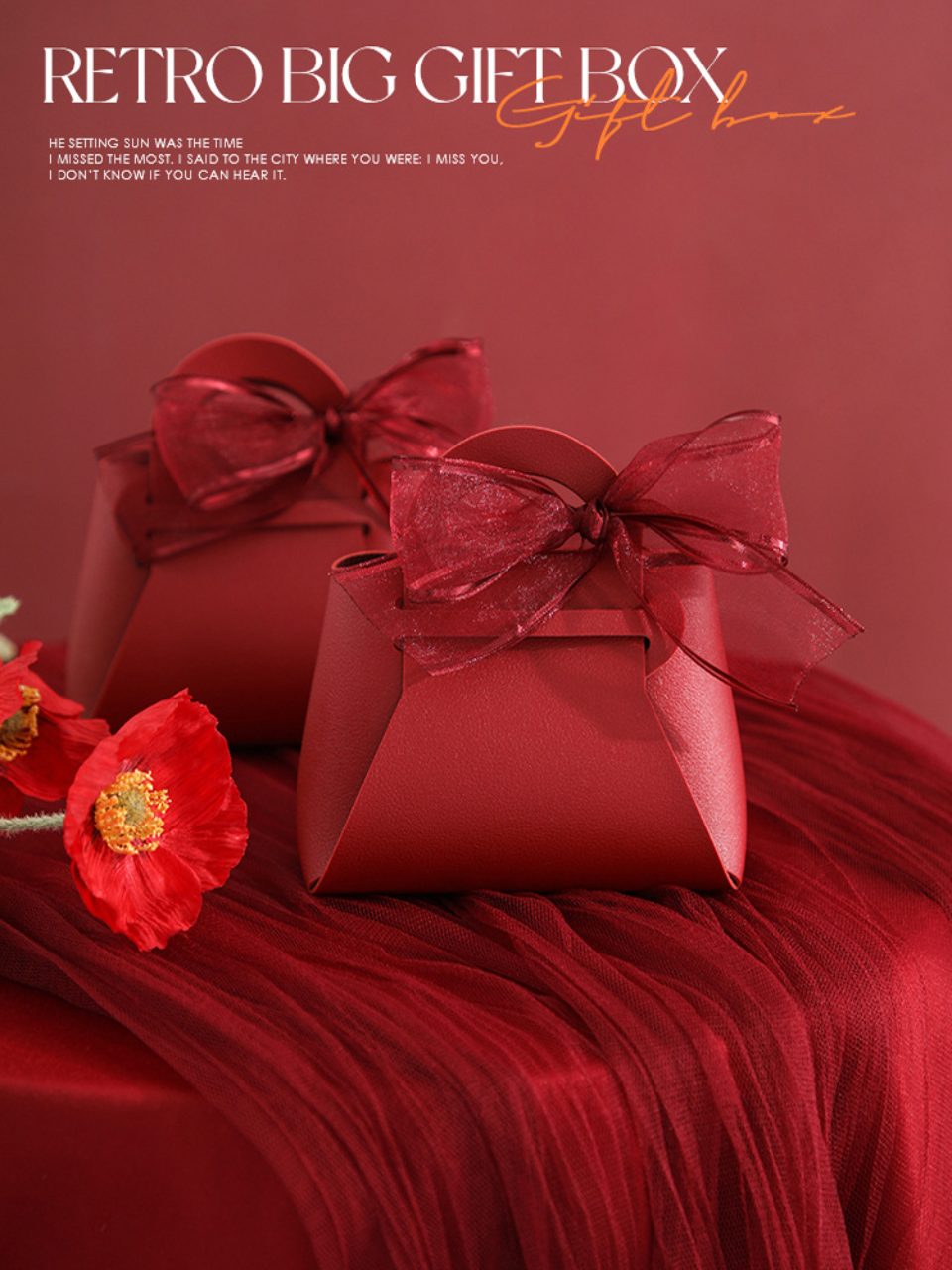 3PCS Leather Favour Bags with Scarf – Wedding Party Decoration, Baby Shower, Ramadan, E... - SKU LFB02117 - UGI Packaging