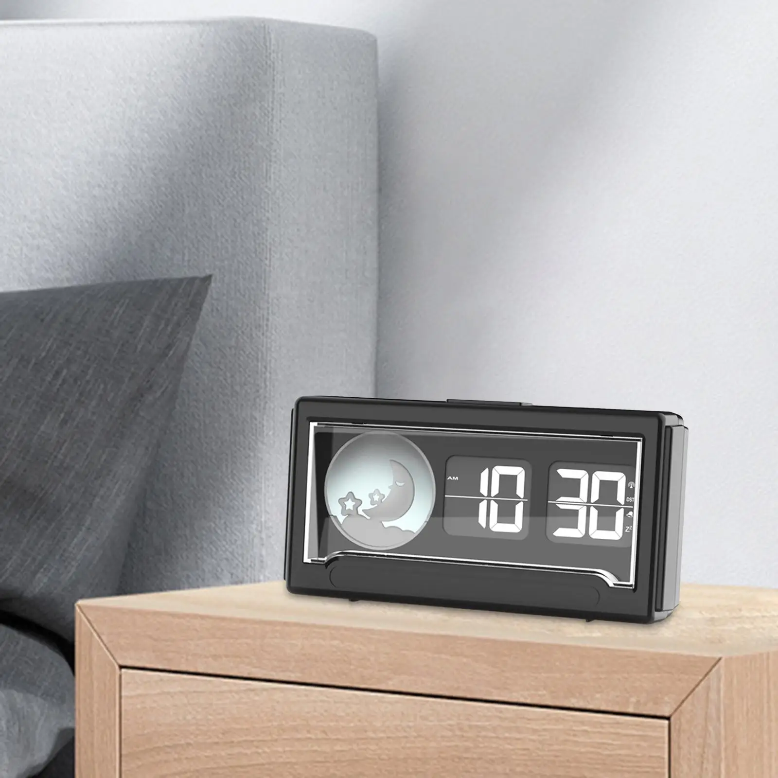 Auto Flip Clock Digital Number Alarm Clock Retro Table Clock for Home Decor