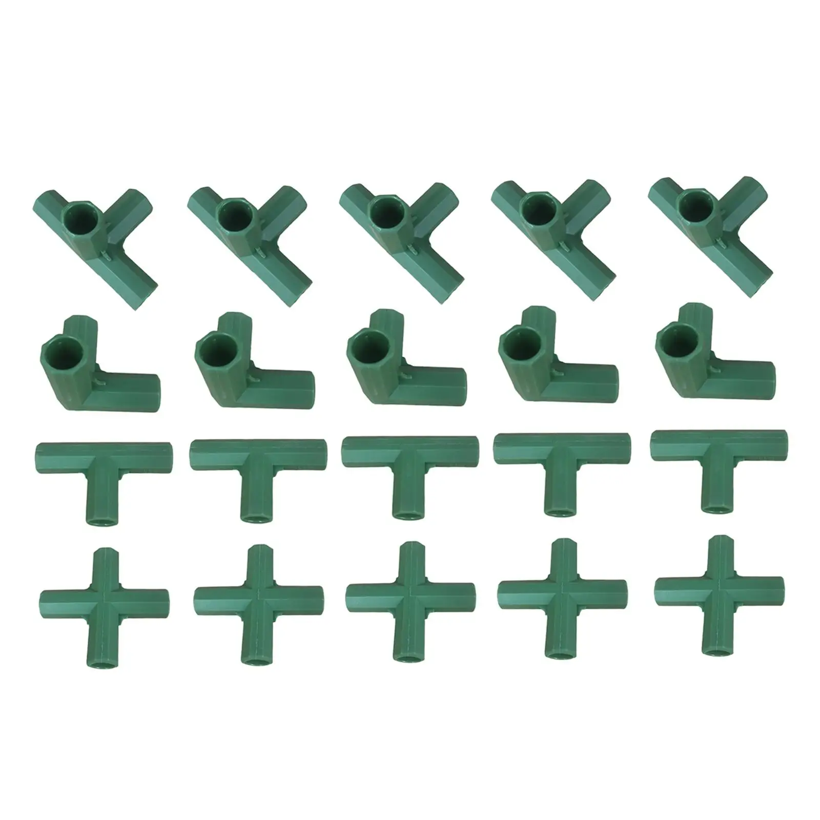 Set of 20 11mm Greenhouse Connectors Building Fittings for Plant Stands Connectors