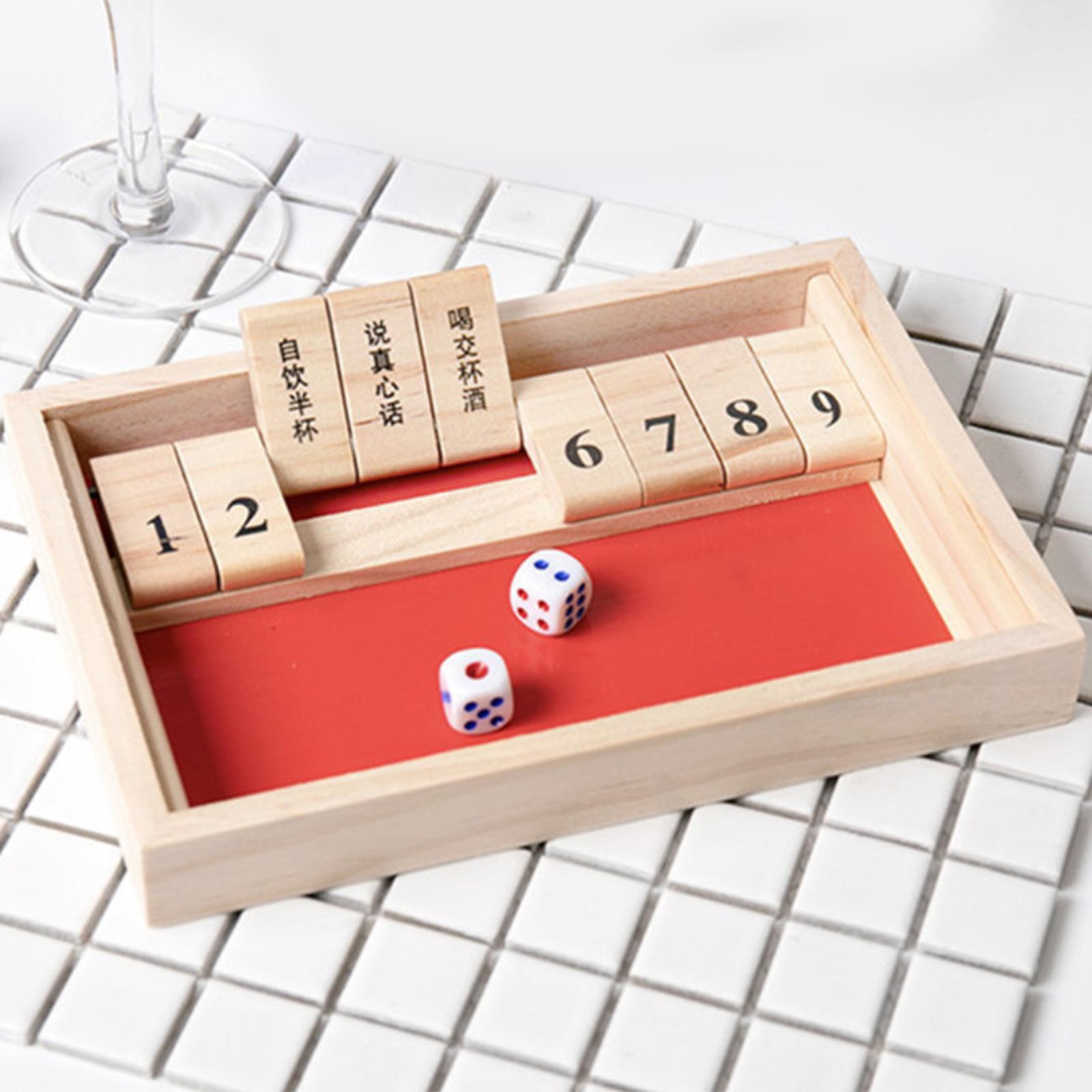 Традиционная деревянная настольная игра Deluxe Shut The Box для питьевых  настольных игр | AliExpress