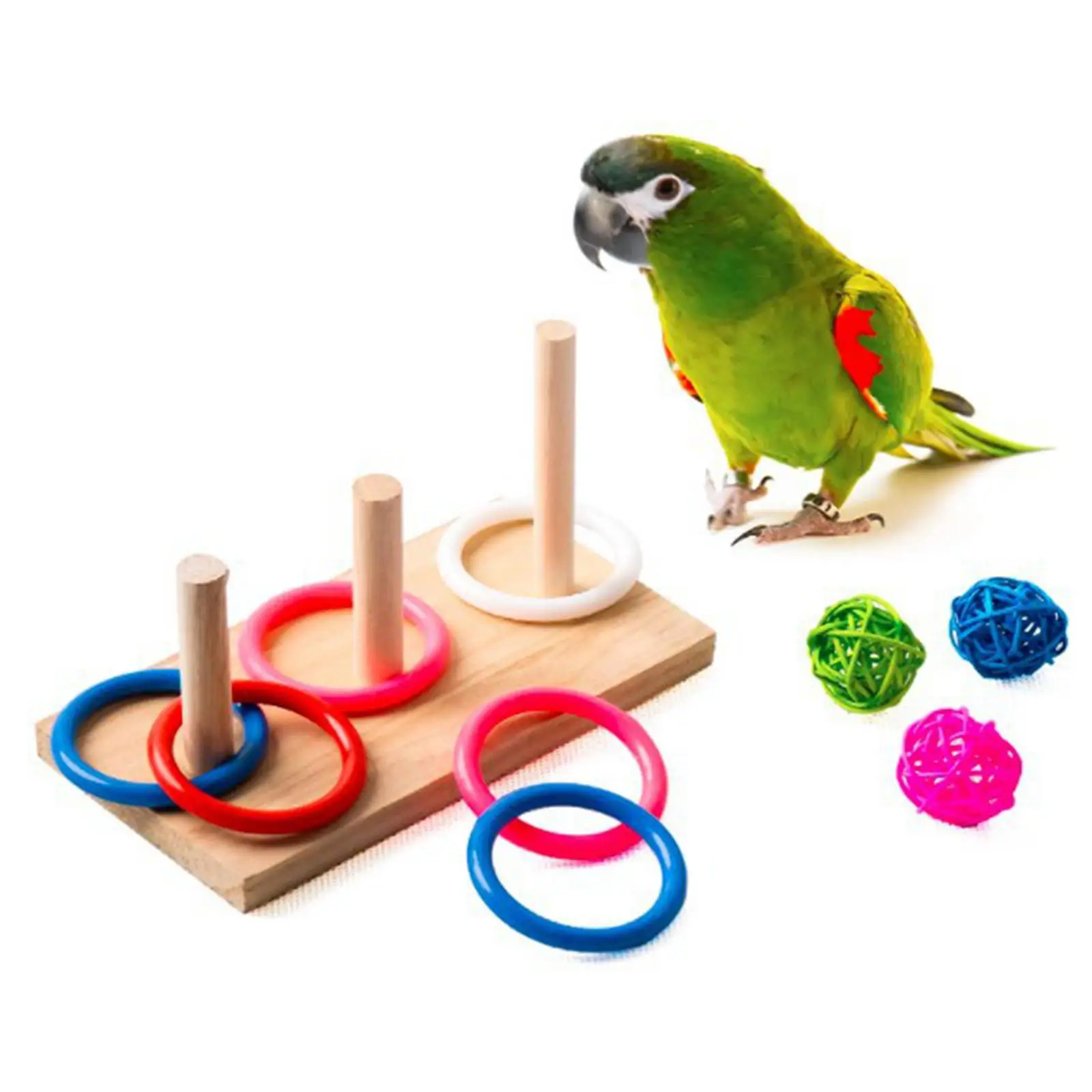 Mini Parrot Toys Birds Parrot Toys Trick Prop Educational Interactive for Cockatoos Budgies Parakeets Finches Birds Gift