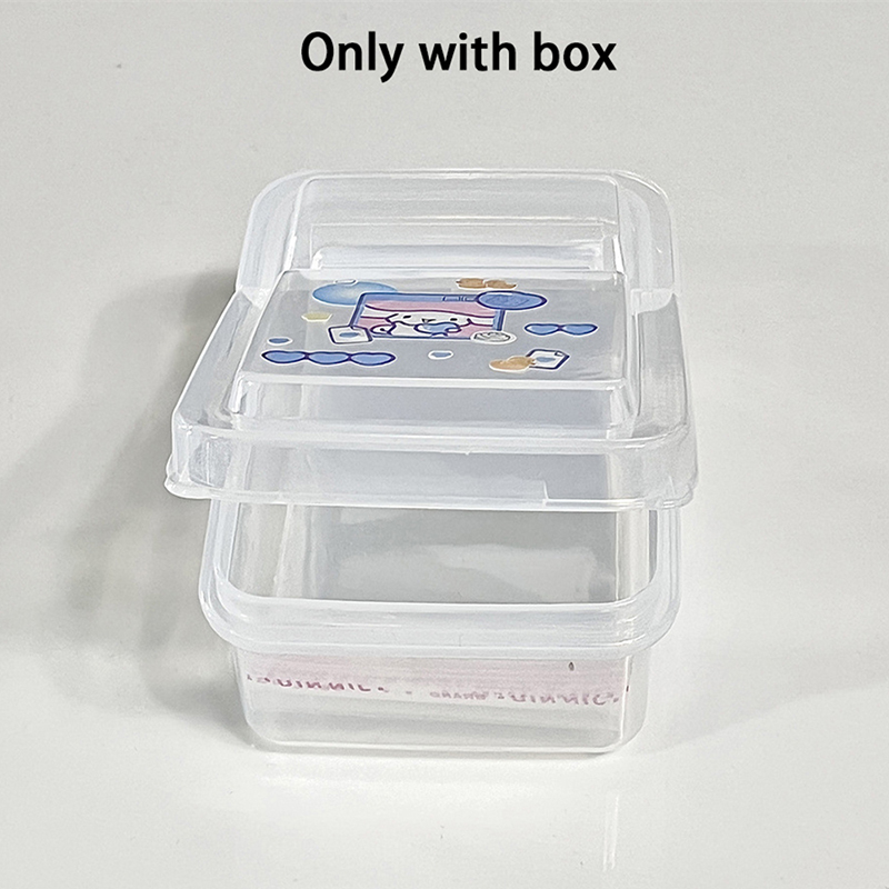 Title 4, 1PCS Rectangular Transparent Storage Box With L...