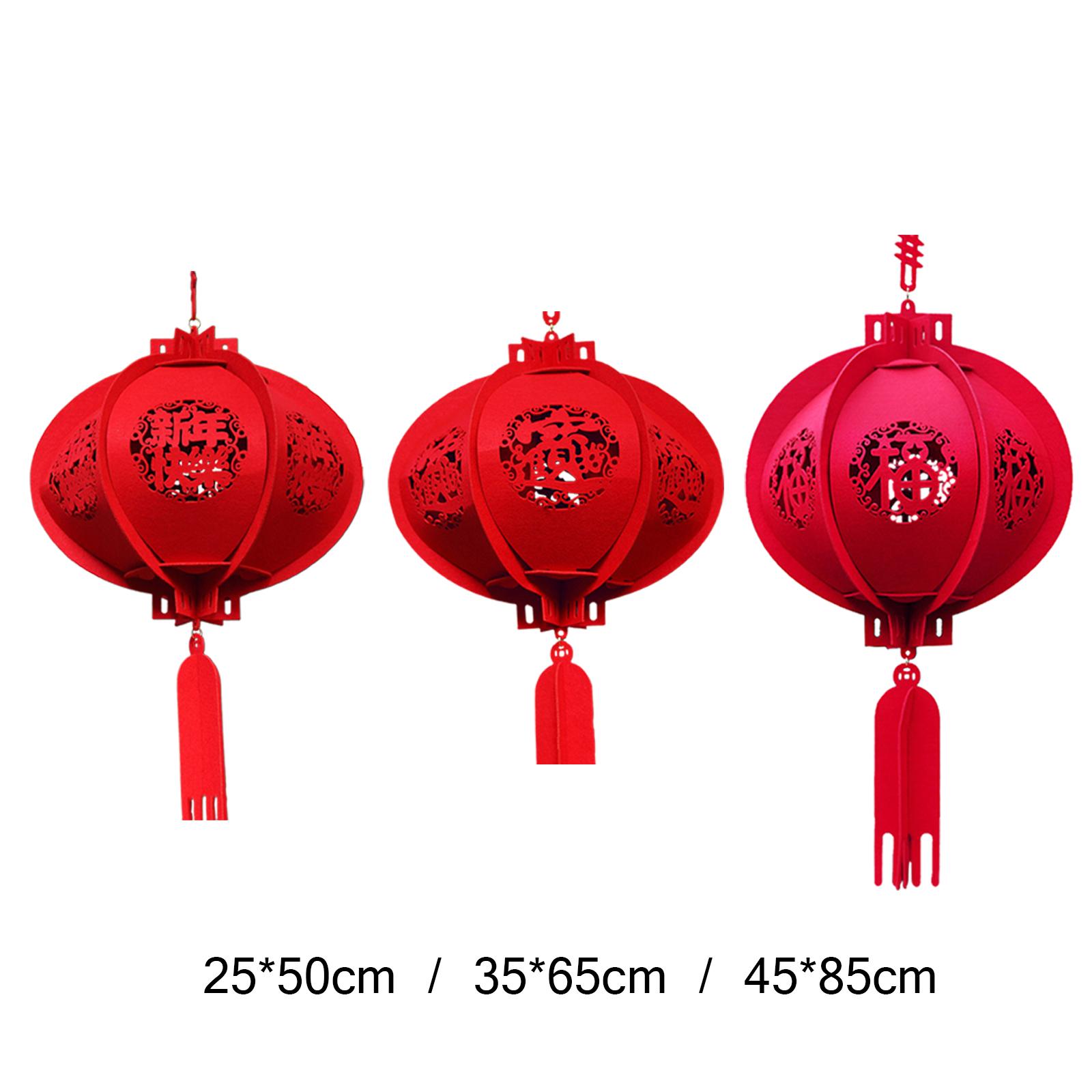 Chinese Festival Celebration Lantern Chinese Lucky Red Fu Lantern