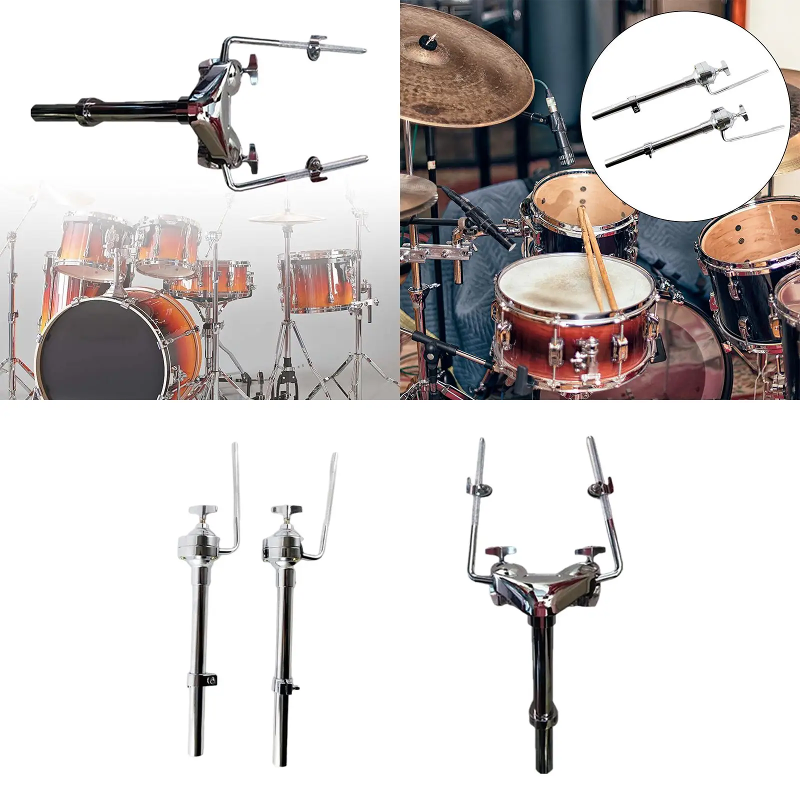 Drum Holder Mount Display Bracket Hardware for Tom Drum DIY Accessories