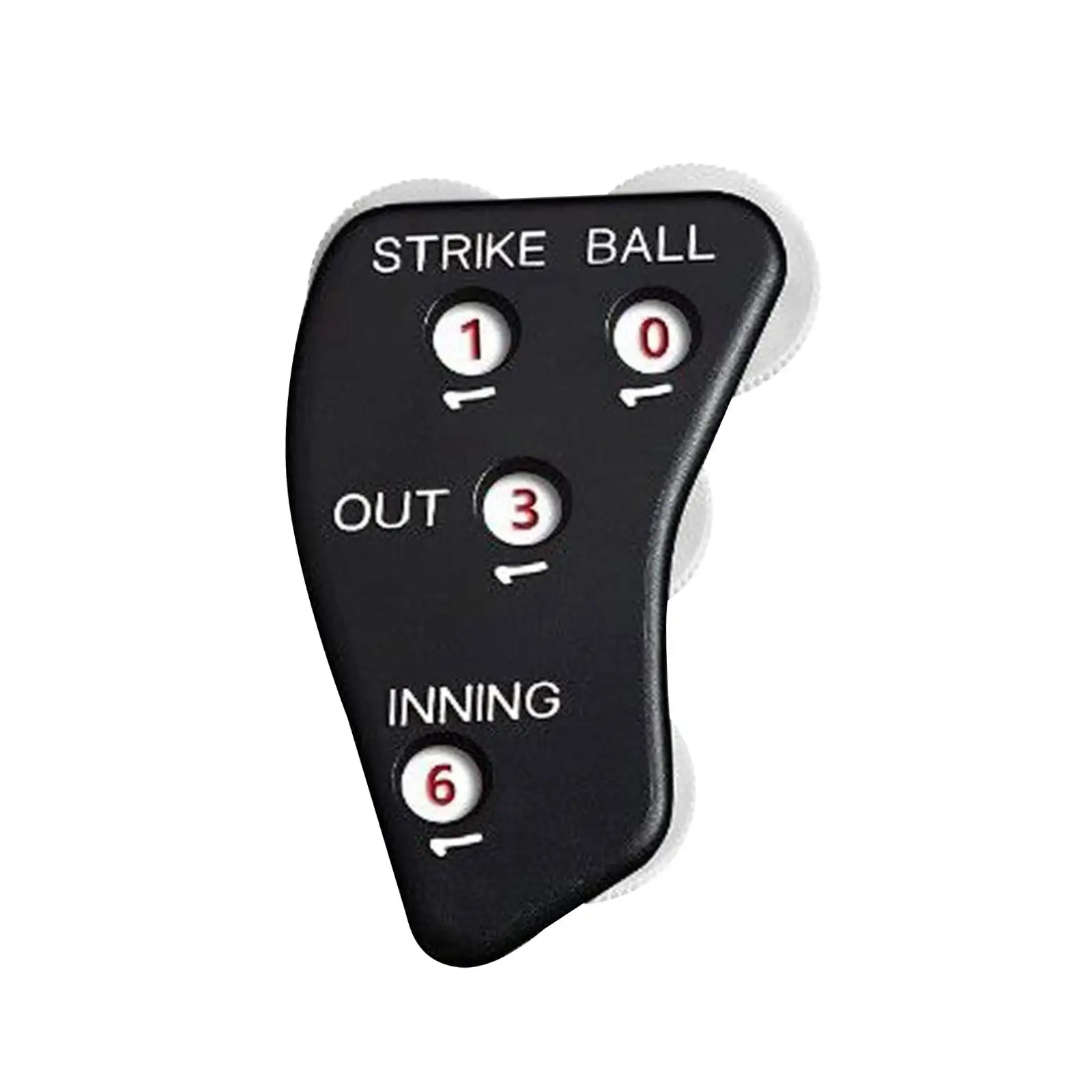 Baseball Umpire Portable Non Slip Surface Supplies Black 8cmx6cm 4 Wheel