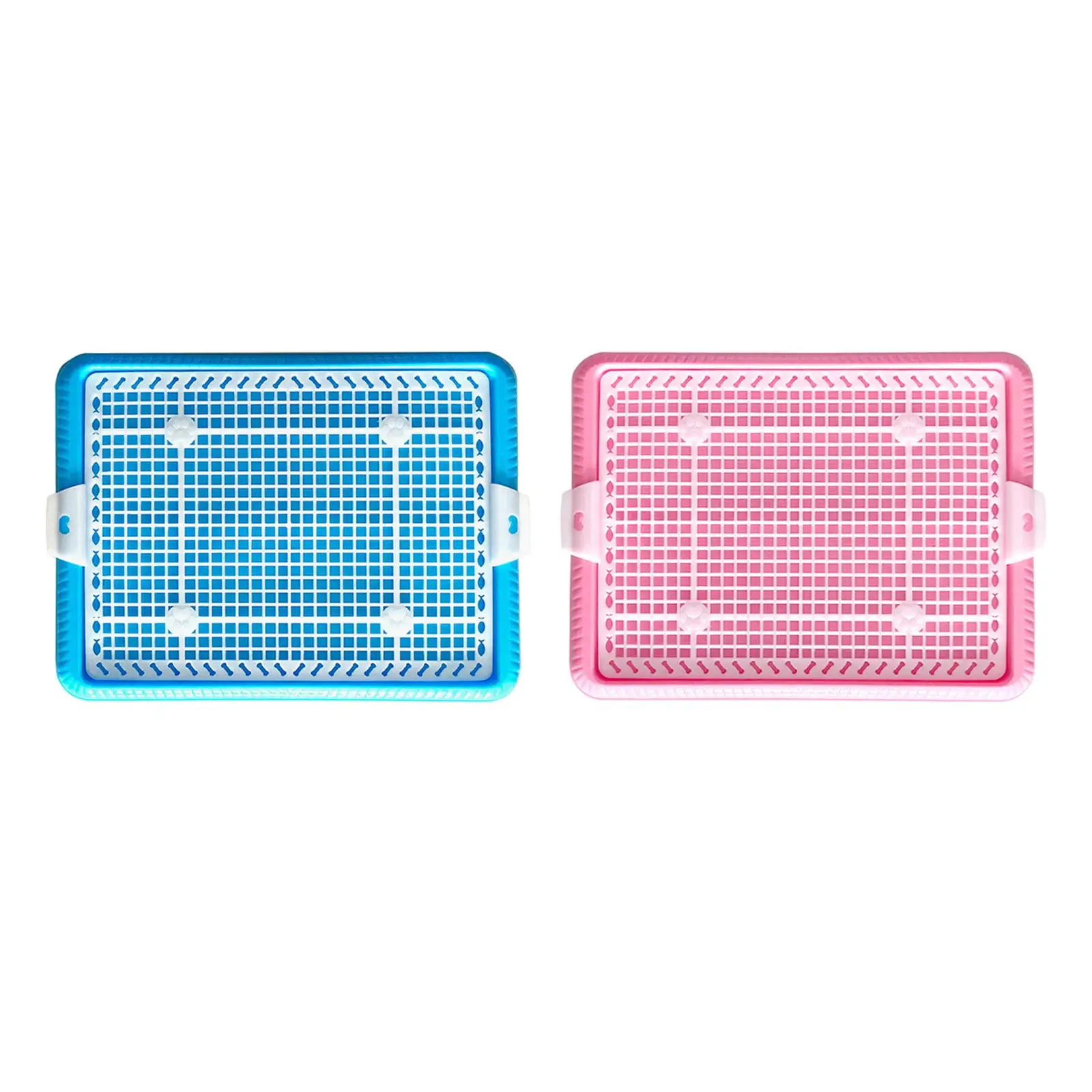 Dog Litter Boxes Indoor Easy to Clean Anti Slip Mesh Training Potty Pan Potty