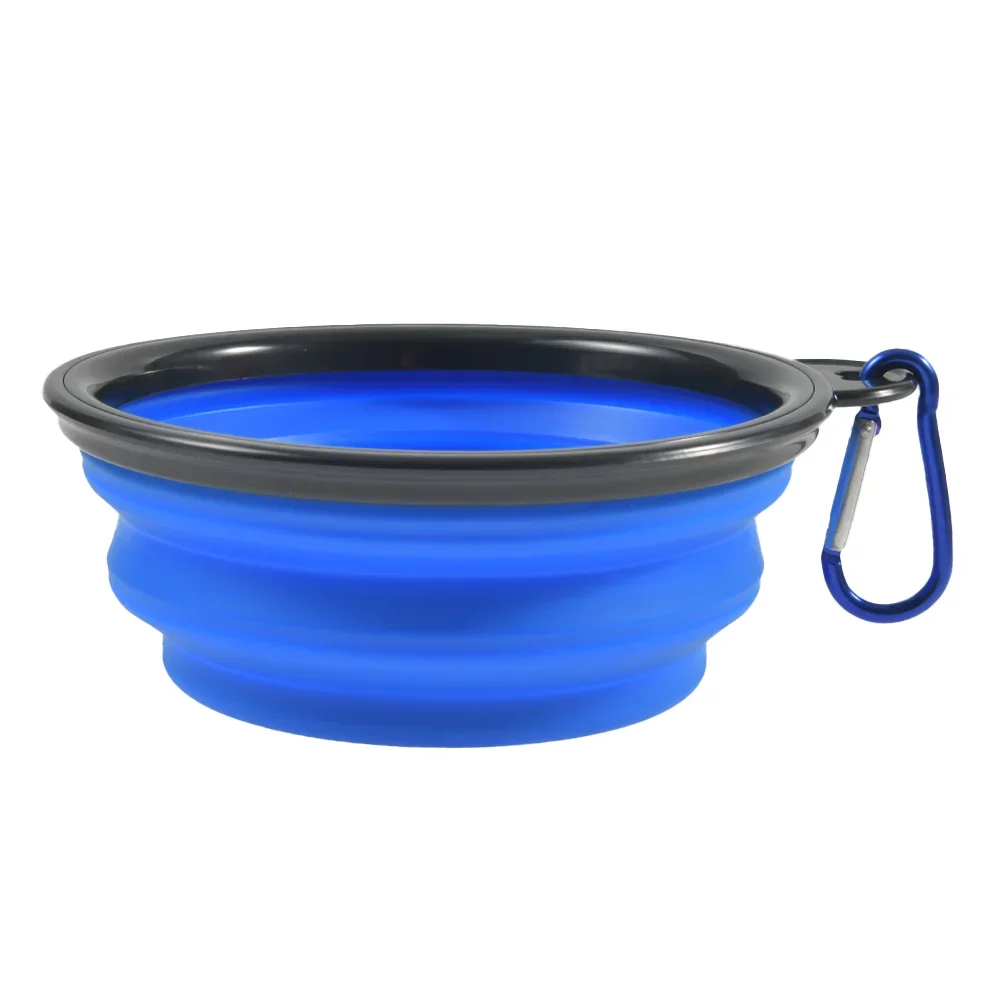 Title 9, 350ML 1000ML Portable Foldable Cat Bowl Dog Bas...