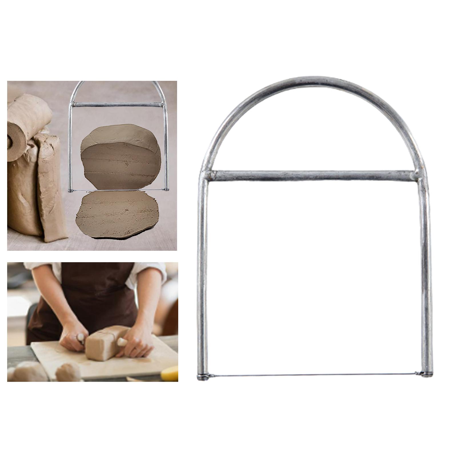 Clay Cutters Wire Steel with Handles Pottery Tools Cut Off Tools Stainless Steel for Handcrafts Ceramic Pottery Hobby Carving