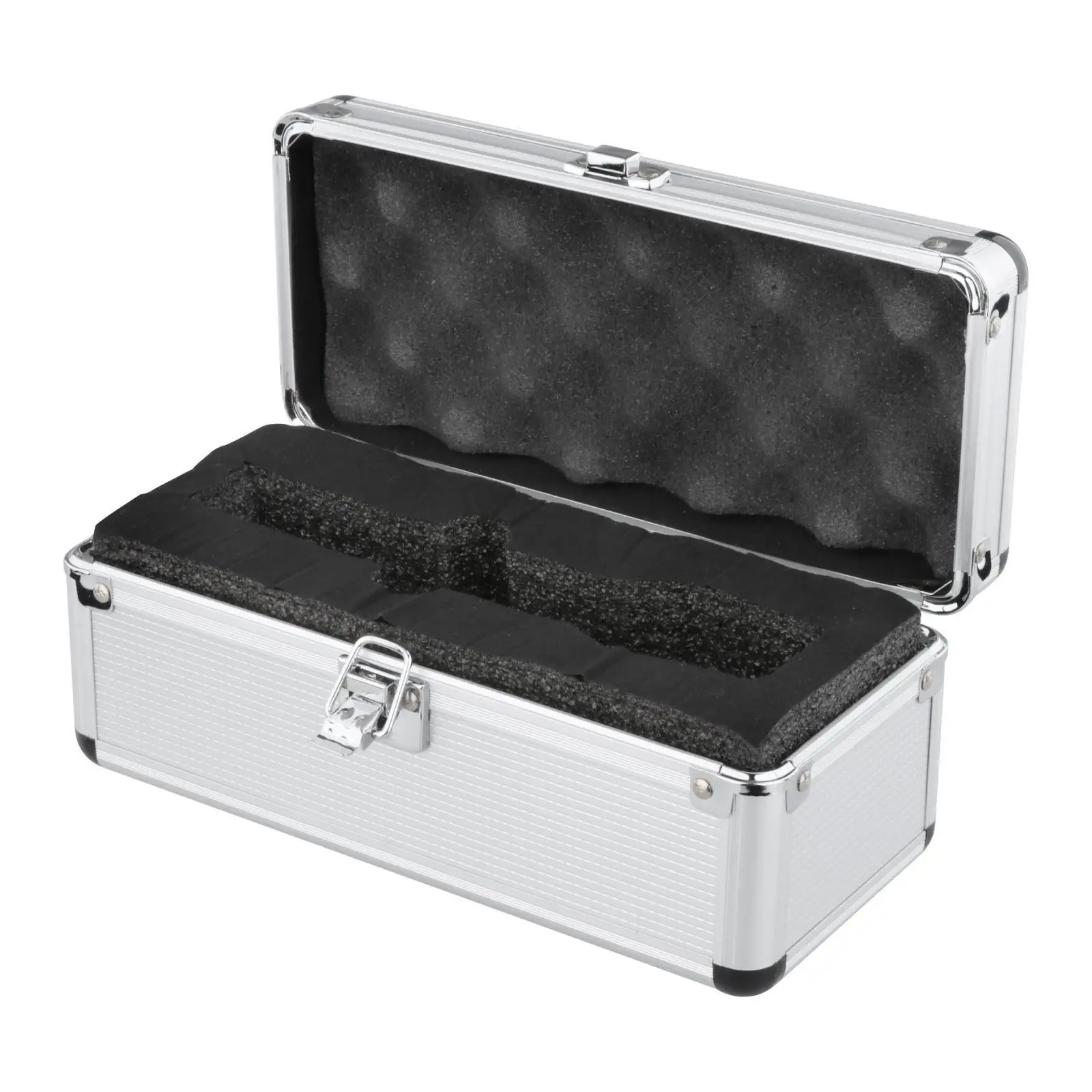 Portable Microphone Storage Case with Sponge Suitcase Mic Foam Case Hard Shell Case Carrying Case