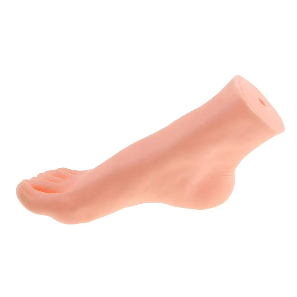 Silicone Female Male Foot  Shoes Socks Chain Rings Display Model